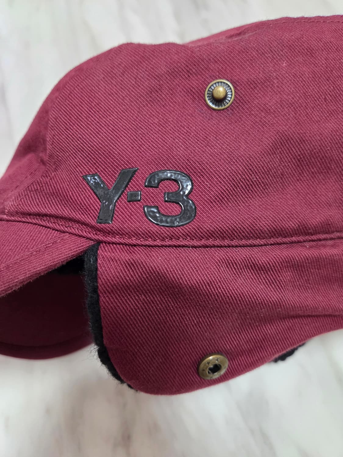 Y-3 요지야마모토 버건디 군모 상품이미지3