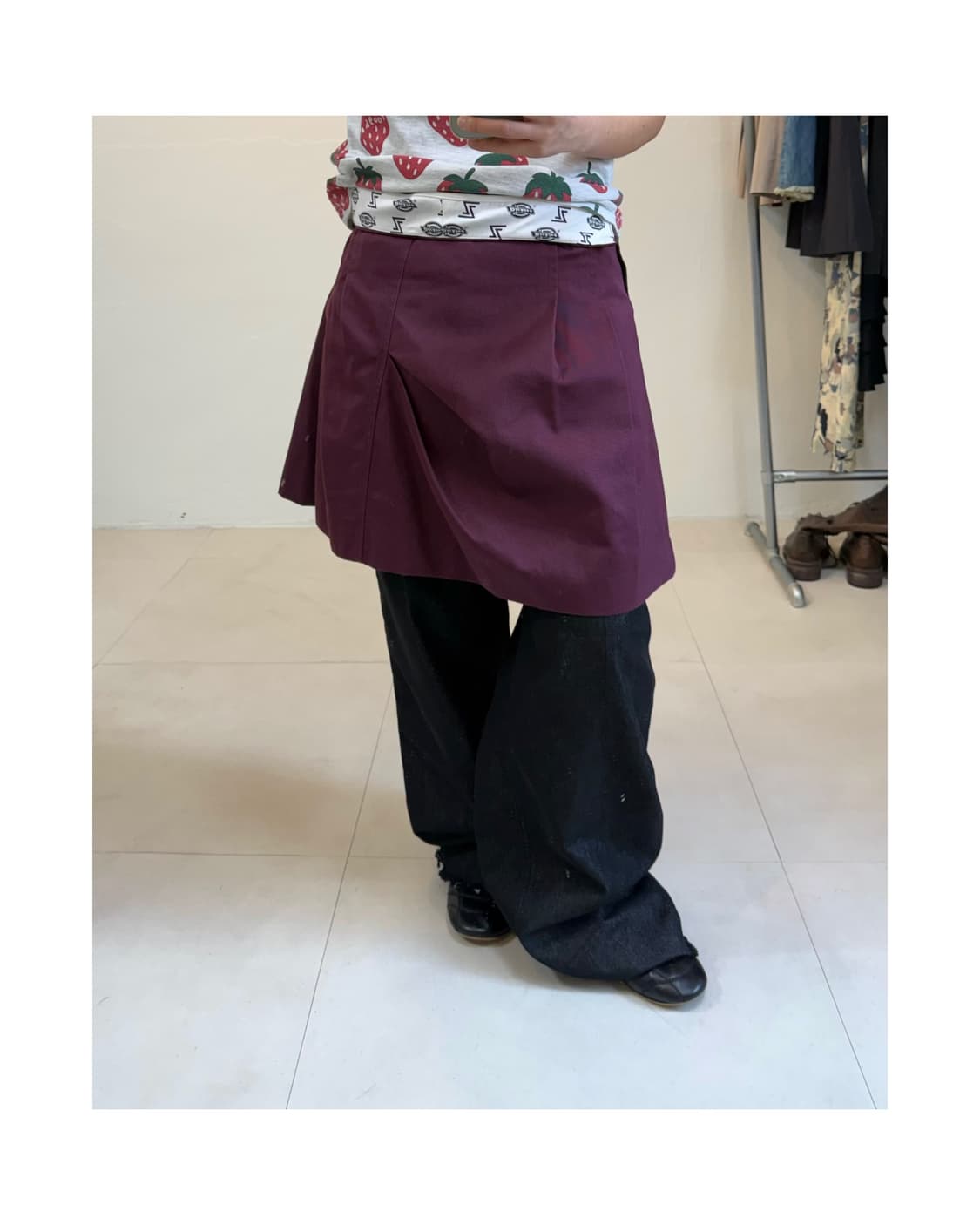 Dickies x zucca 미디 스커트 상품이미지3