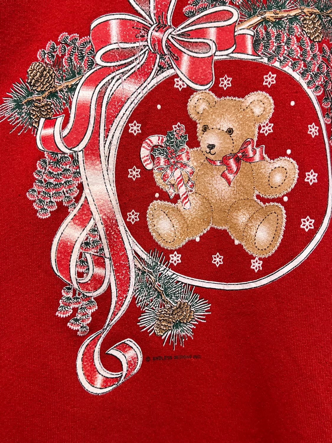 90s [XL] USA 크리스마스 홀리데이 빈티지 스웻셔츠 상품이미지7