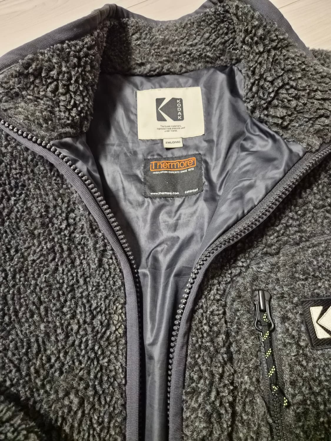 코닥(KODAK) 메일러 플리스 자켓 차콜 - 2XL(110) 사이즈 상품이미지8