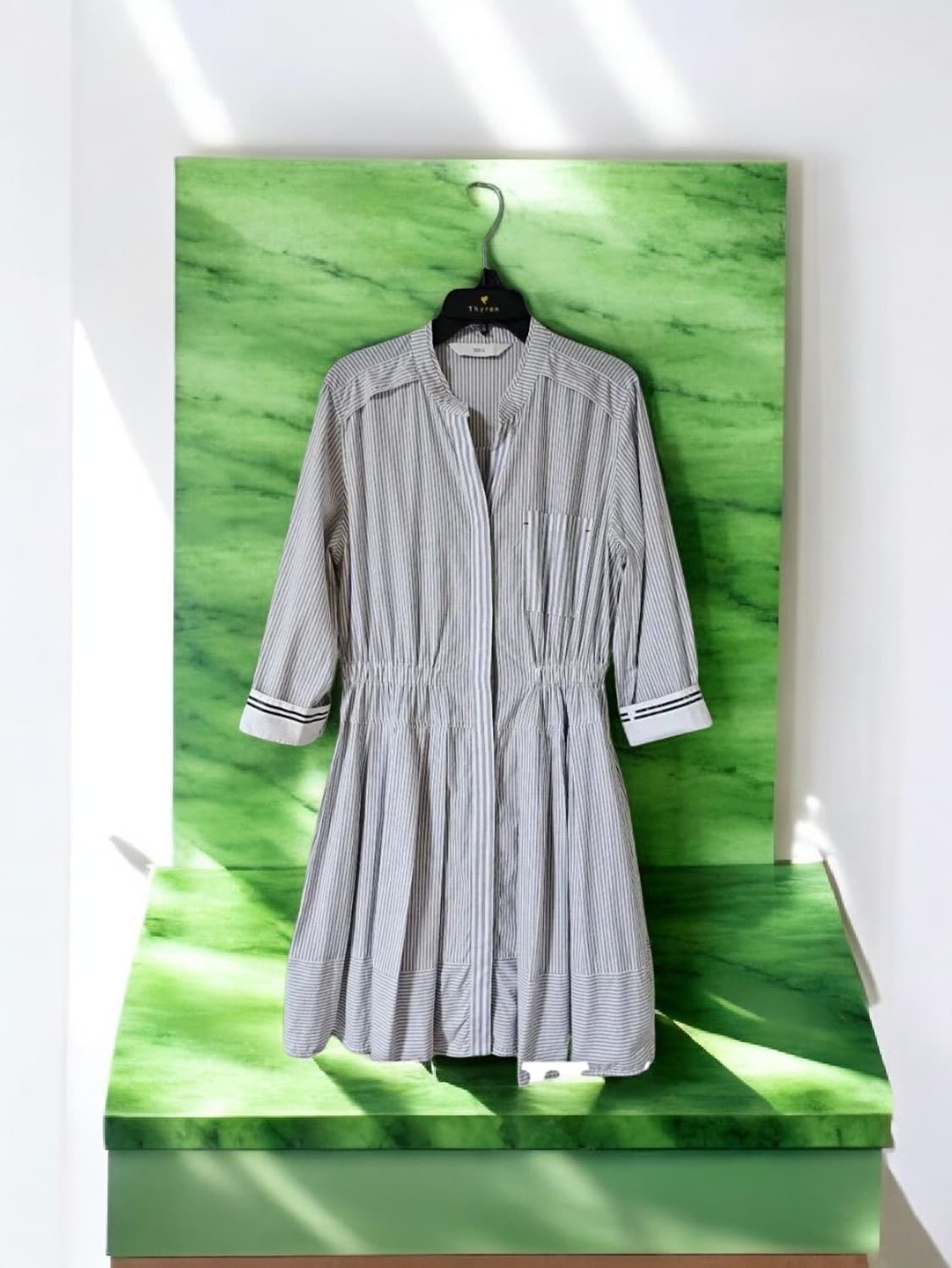 듀엘 DEWL 스트라이프 러블리 7부 플레어 미디원피스 55 상품이미지10