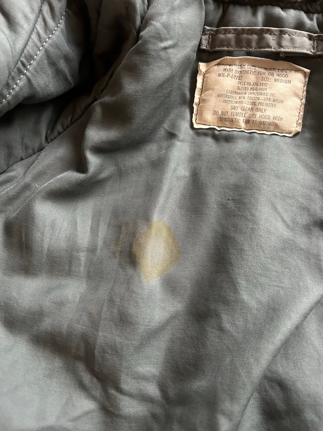 80‘s USAF N-3B parka  상품이미지8