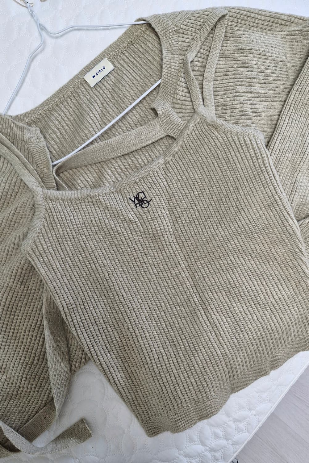 워머스트치엘로 볼레로 가디건+나시 세트 상품이미지3