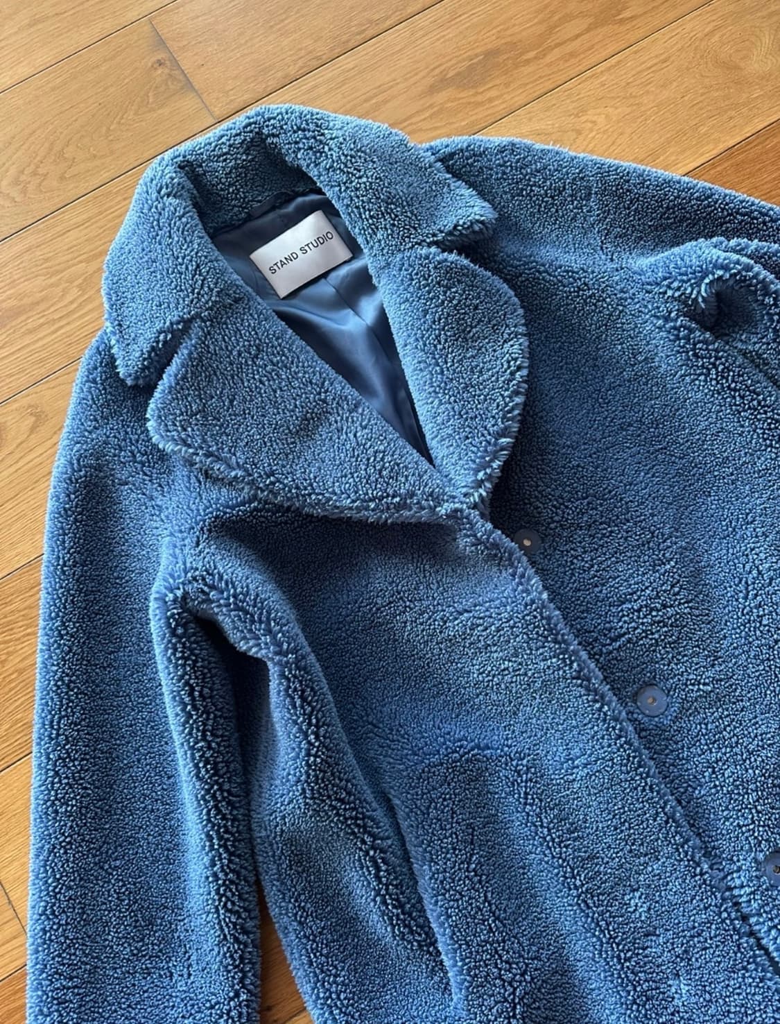 Stand studio 따뜻한 블루 코쿤 롱코트 상품이미지2