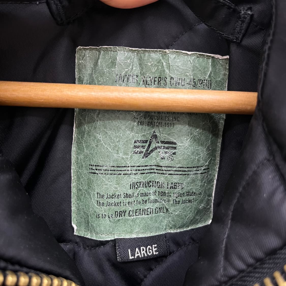 [L] 알파인더스트리 로고 CWU-45 자켓 상품이미지7