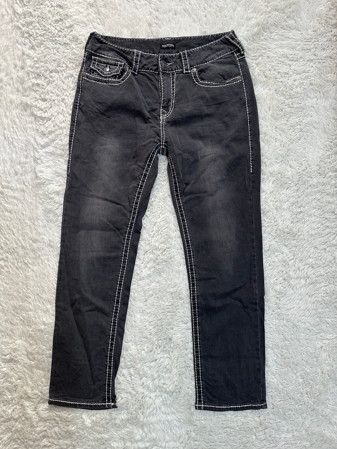 트루릴리젼 블랙 워싱 청바지 32 상품이미지3