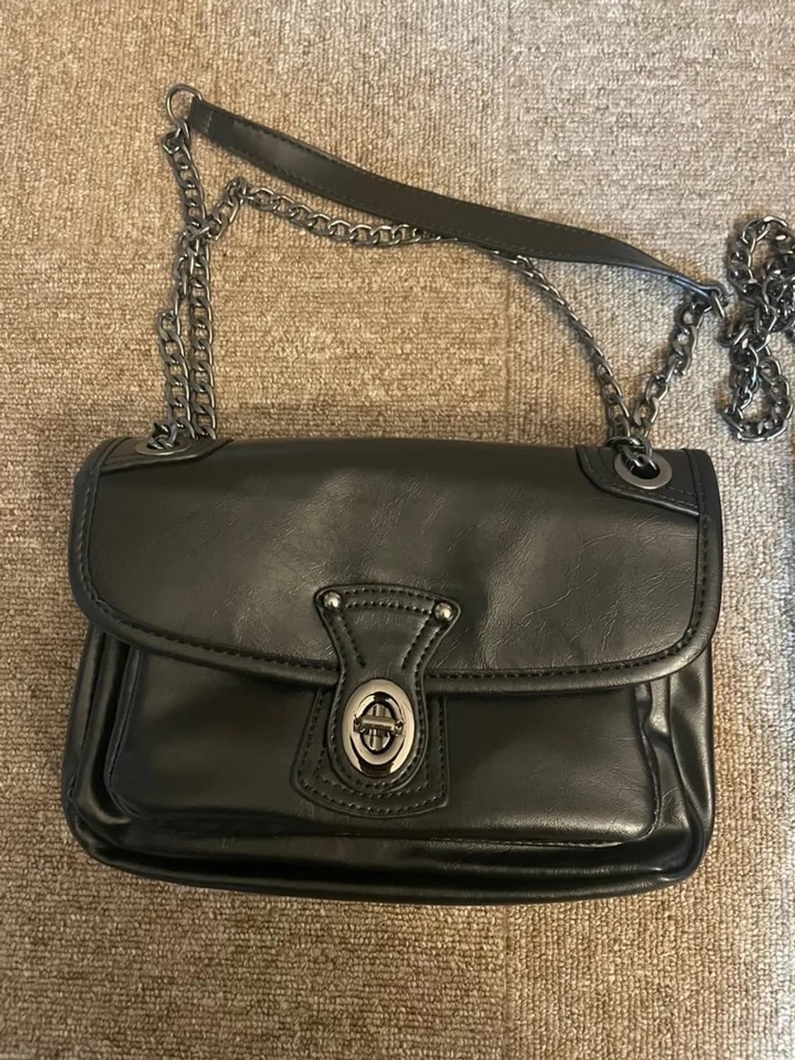 빈티지 블랙 체인백 상품이미지1