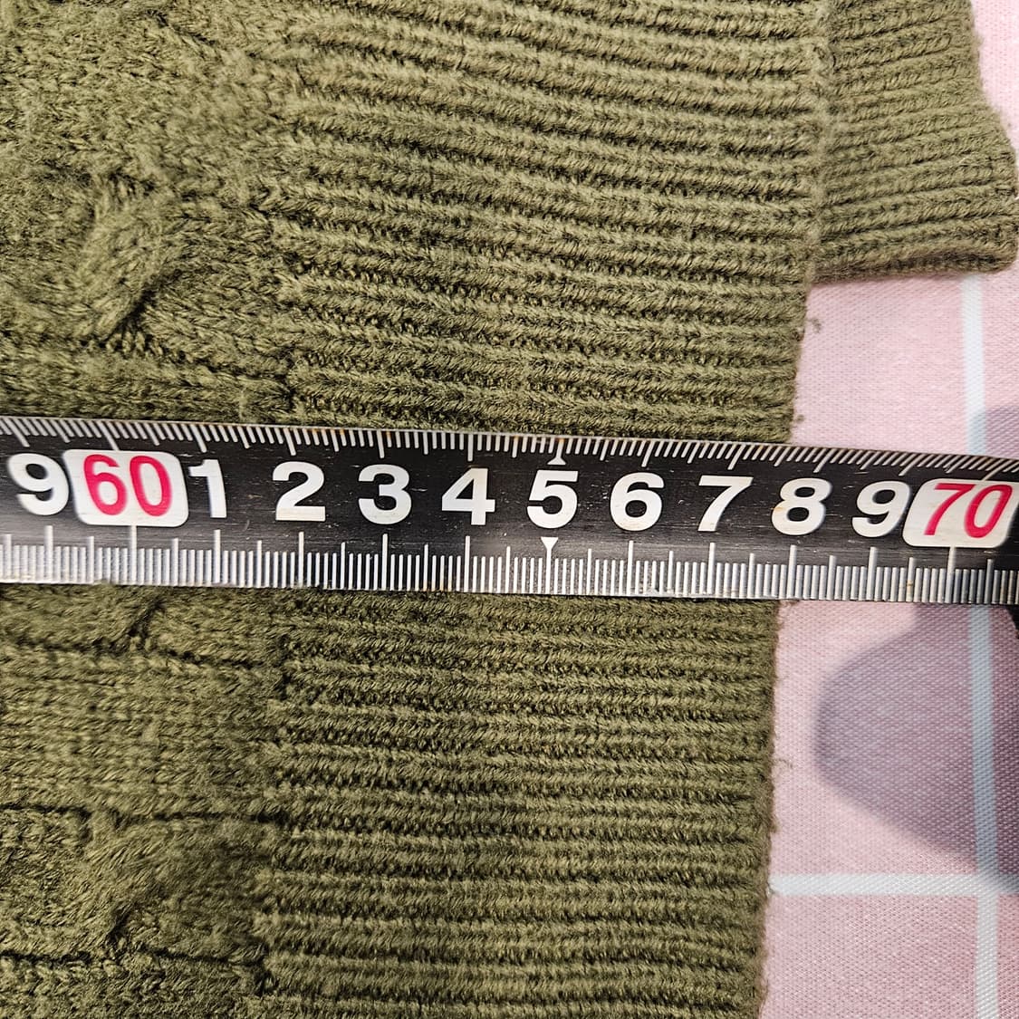 AGOD 하프넥 니트 올리브 L 실측 105 (XL) 상품이미지10