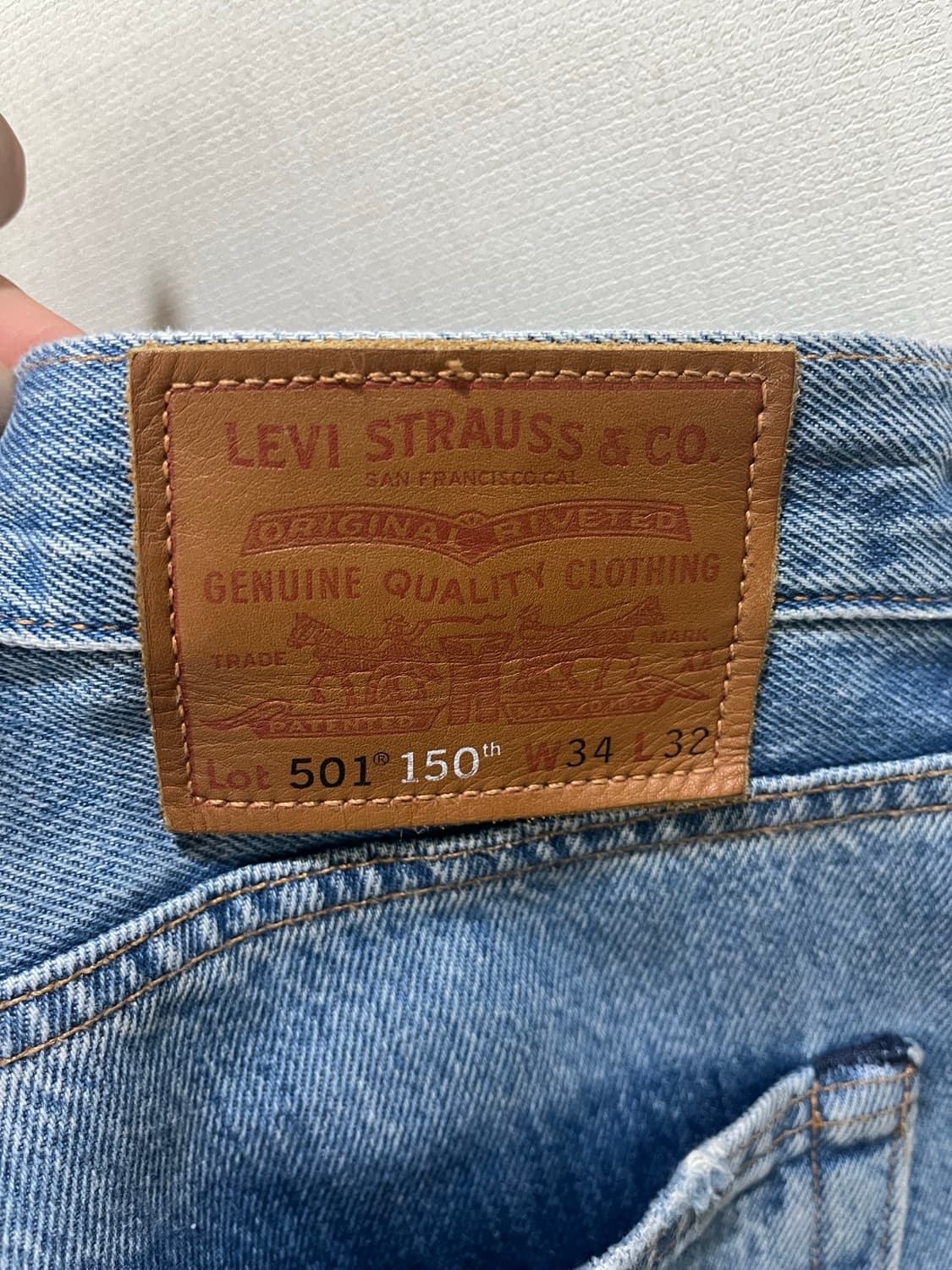 리바이스 501 150주년 한정판 34 * 32 상품이미지4