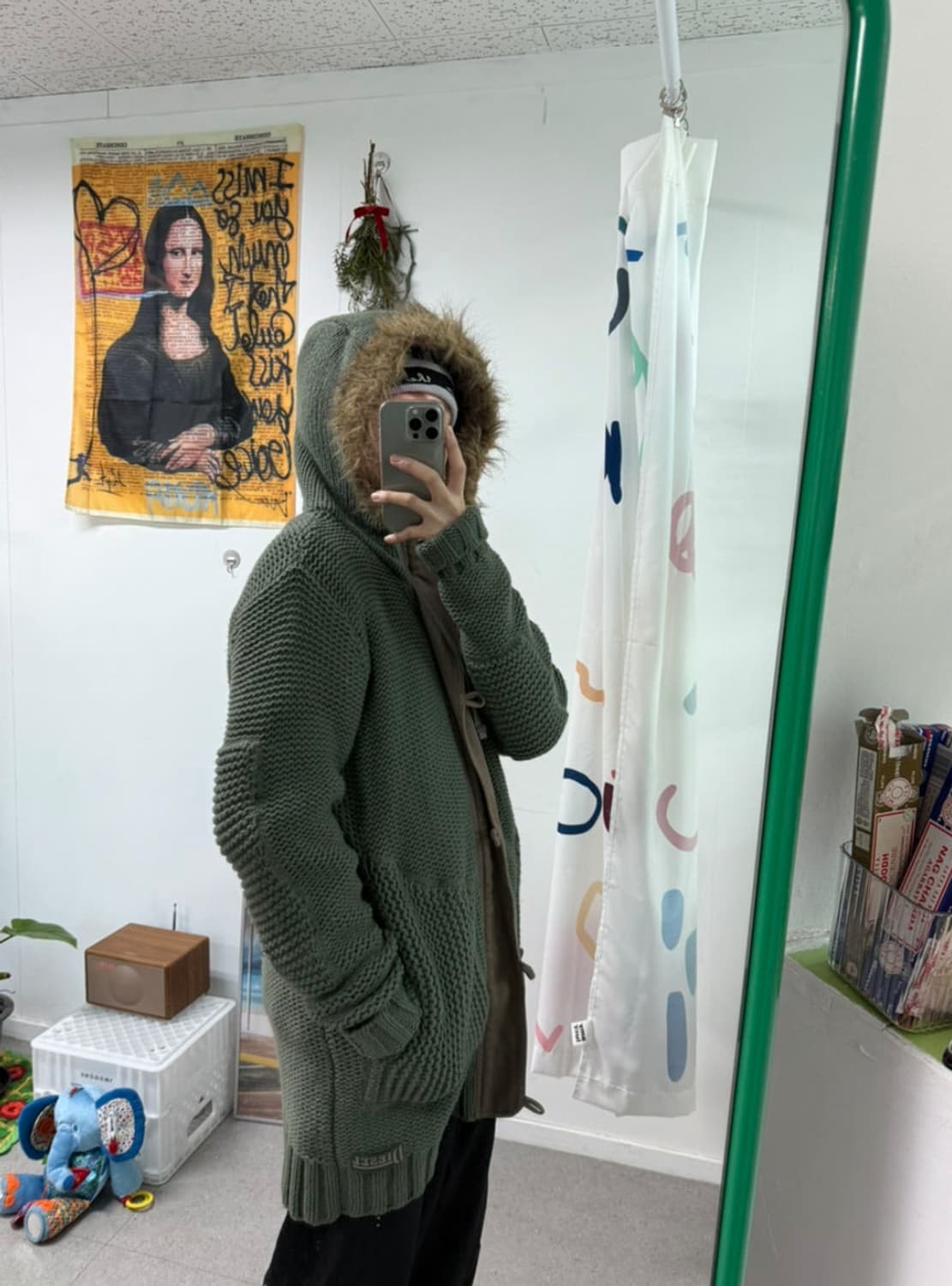 Diesel wool knit hoody zipup 상품이미지5