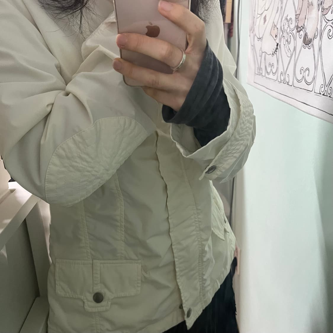 vtg 아이보리 바람막이 상품이미지4