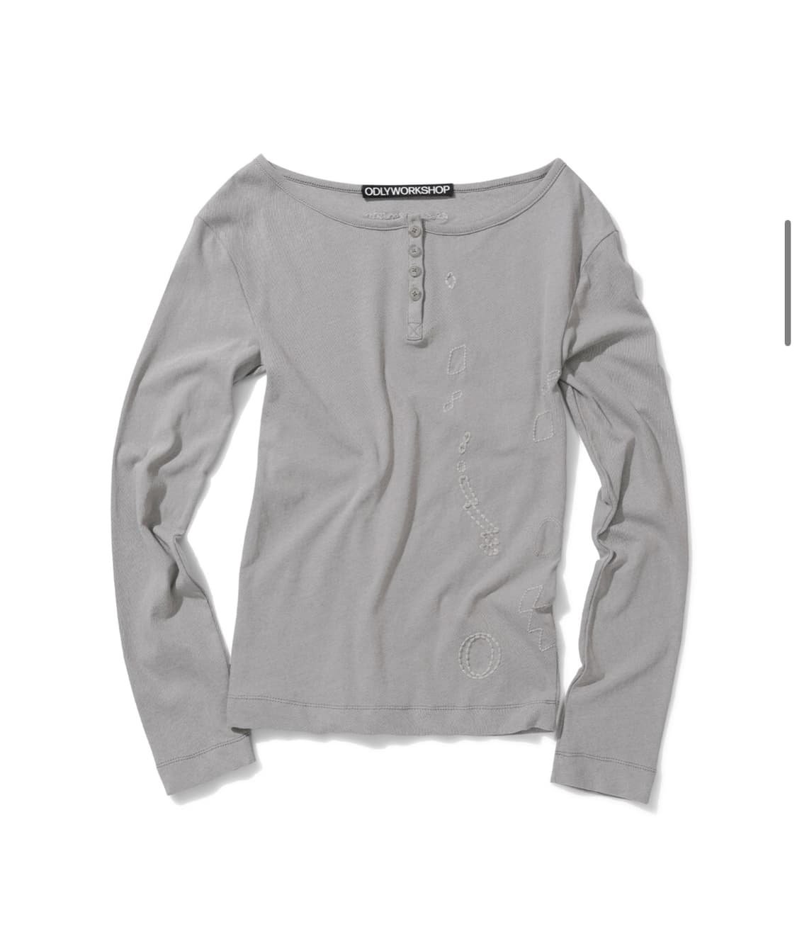 오들리워크샵 Stitch Henley Tee 상품이미지1