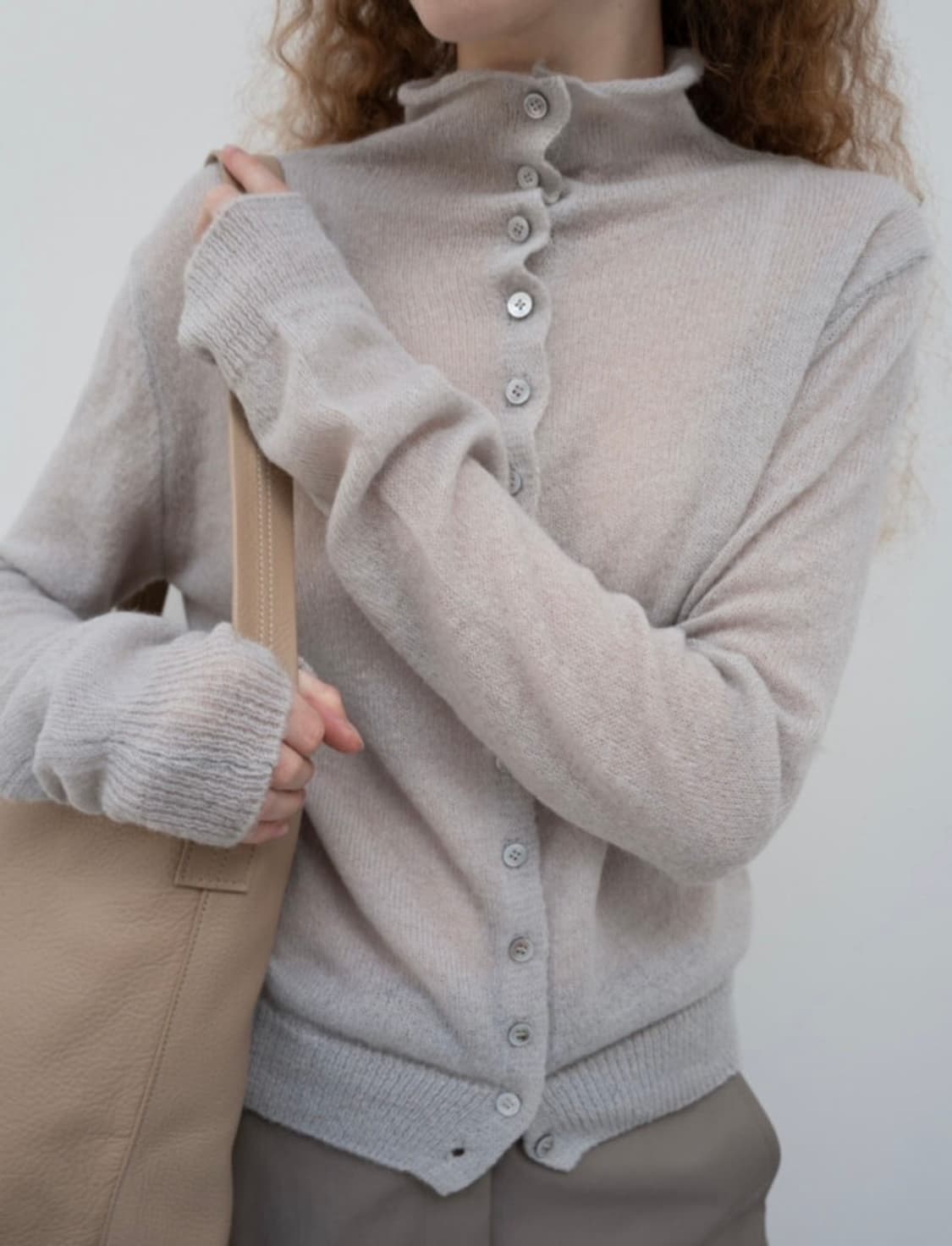 lfm sheer button knit cardigan 상품이미지1