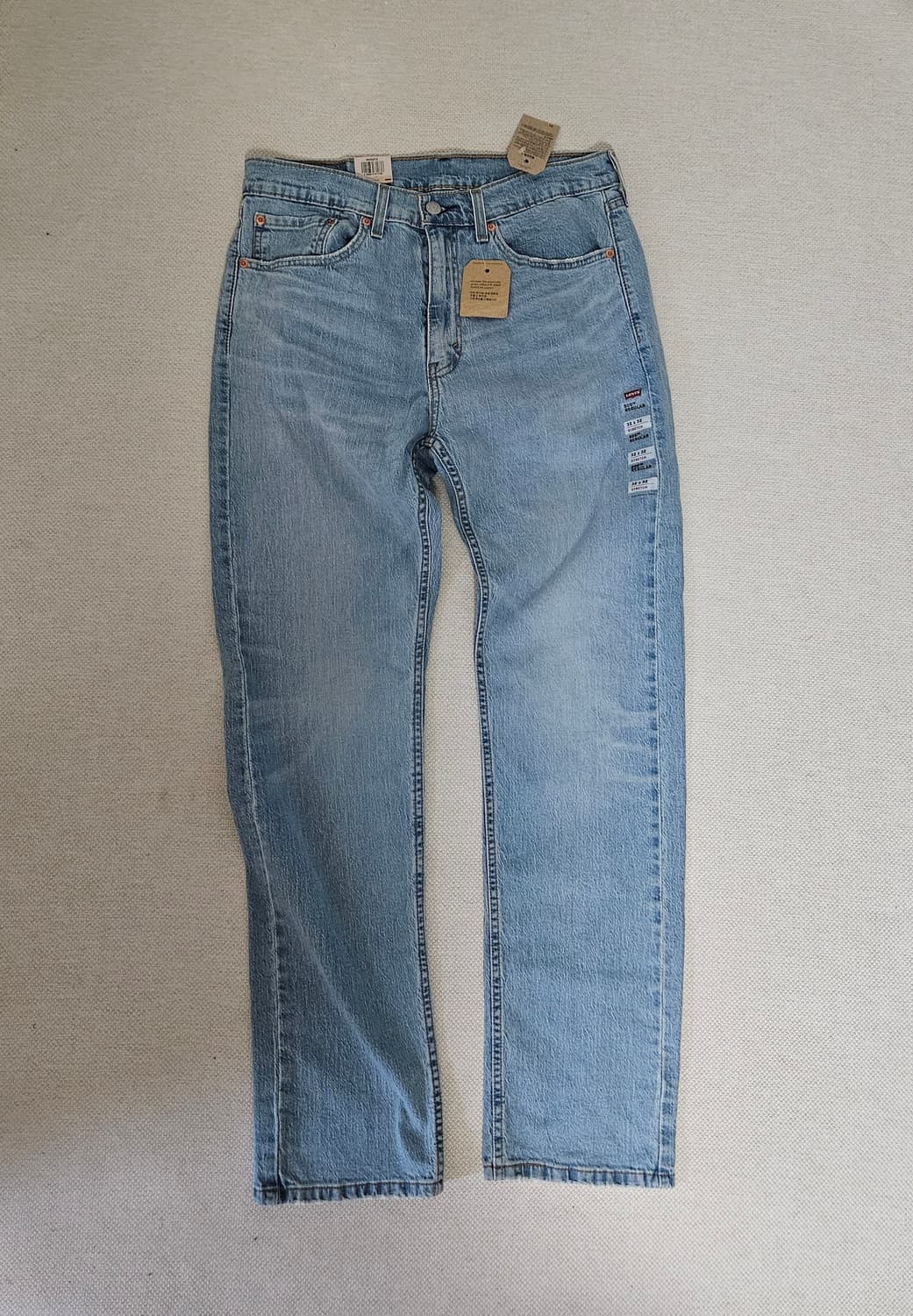 (새상품)리바이스 505 레귤러 연청 32X32 상품이미지1