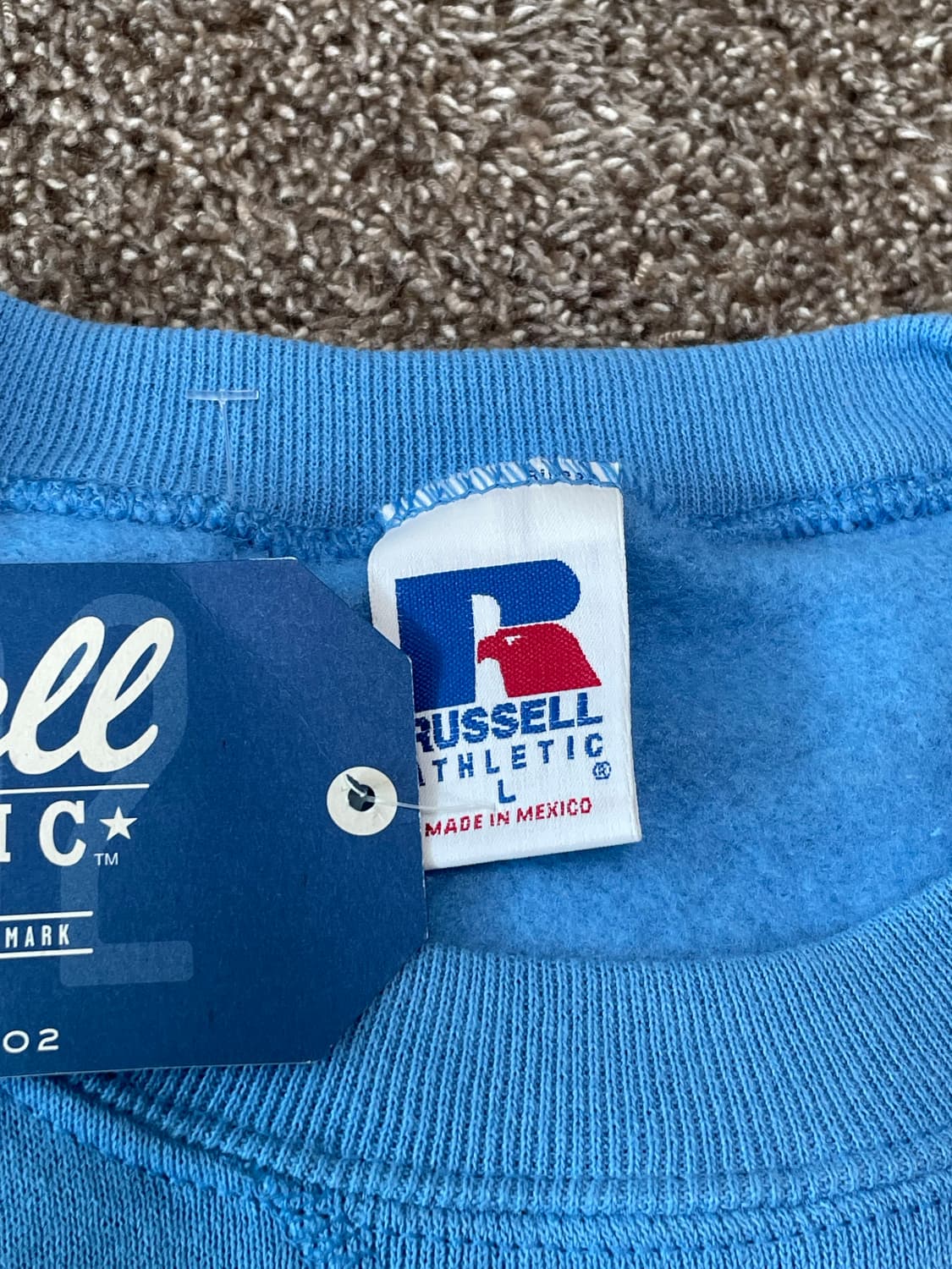 (데드스탁) 90s 러셀 스웻셔츠 베이비블루 상품이미지5