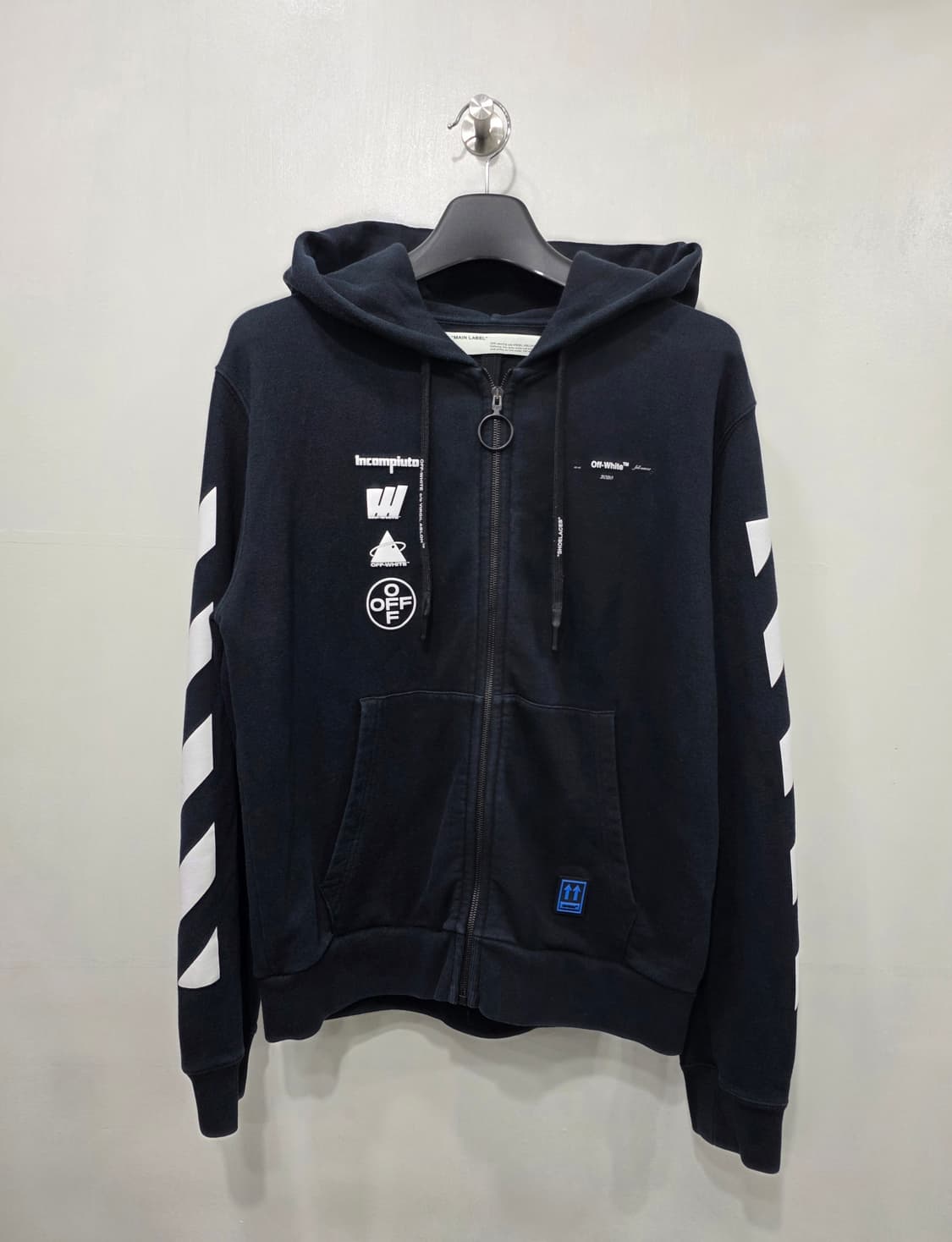 오프화이트 마리아나 파이핑 후드집업(L) 상품이미지1