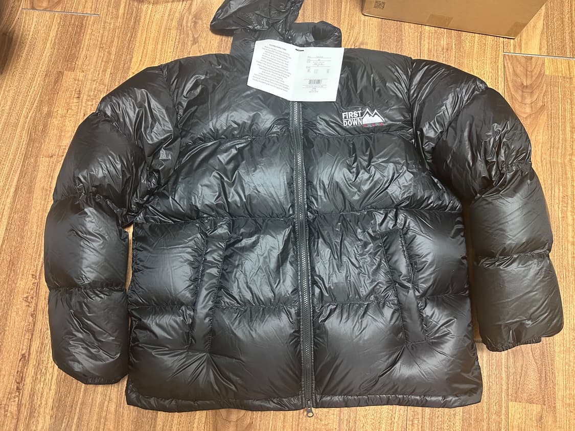 XL 퍼스트다운 라이트 버블 다운 자켓 패딩 블랙 상품이미지1