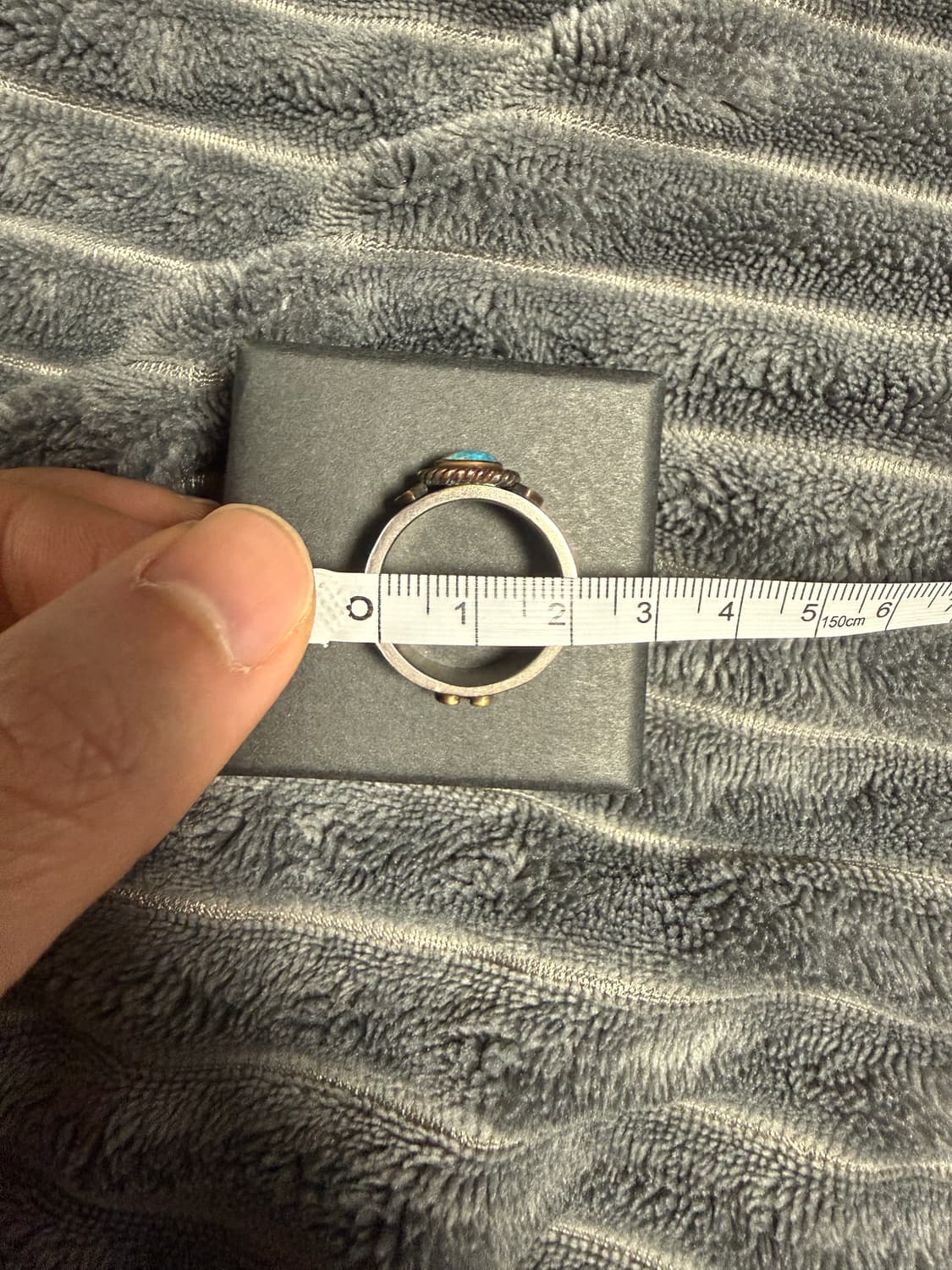 쿠스 터키석 편자 반지 19호 상품이미지4