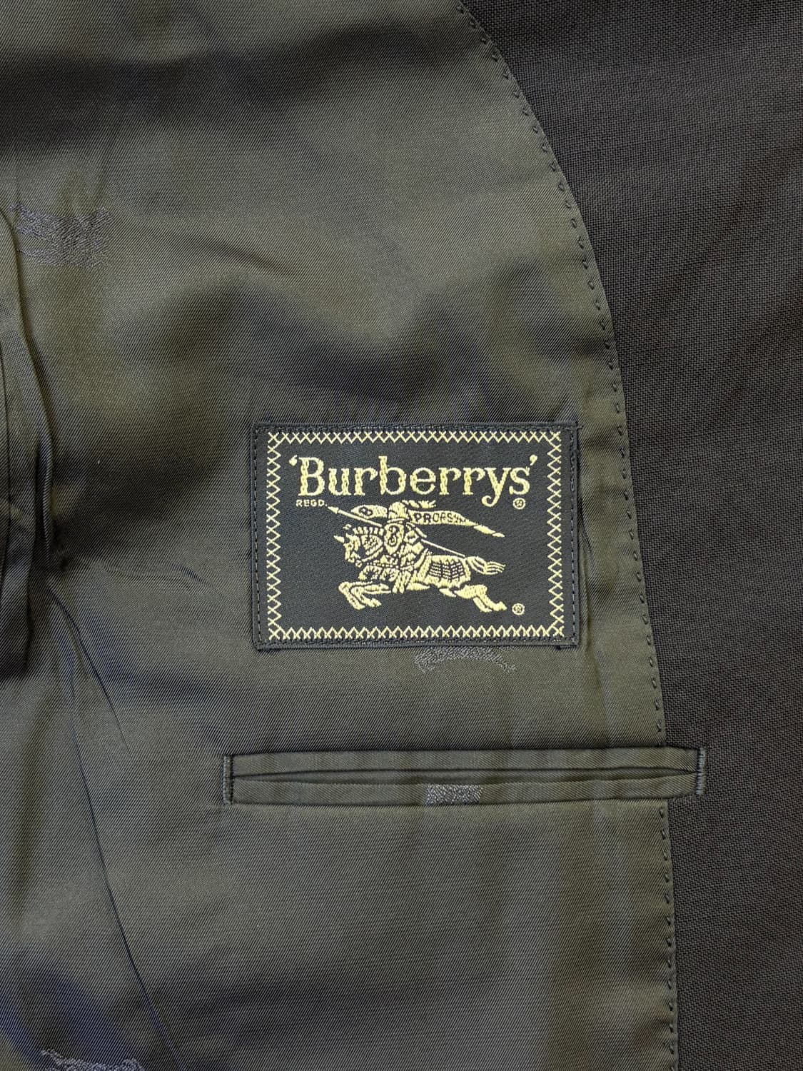 버버리 90s 골드 플레이트 버튼 블레이저 상품이미지5