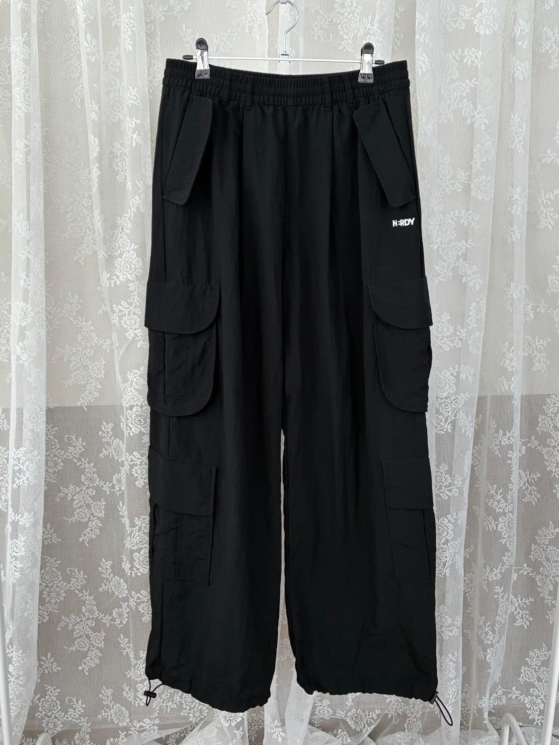 M) 널디 투웨이 나일론 카고 팬츠 블랙 상품이미지1