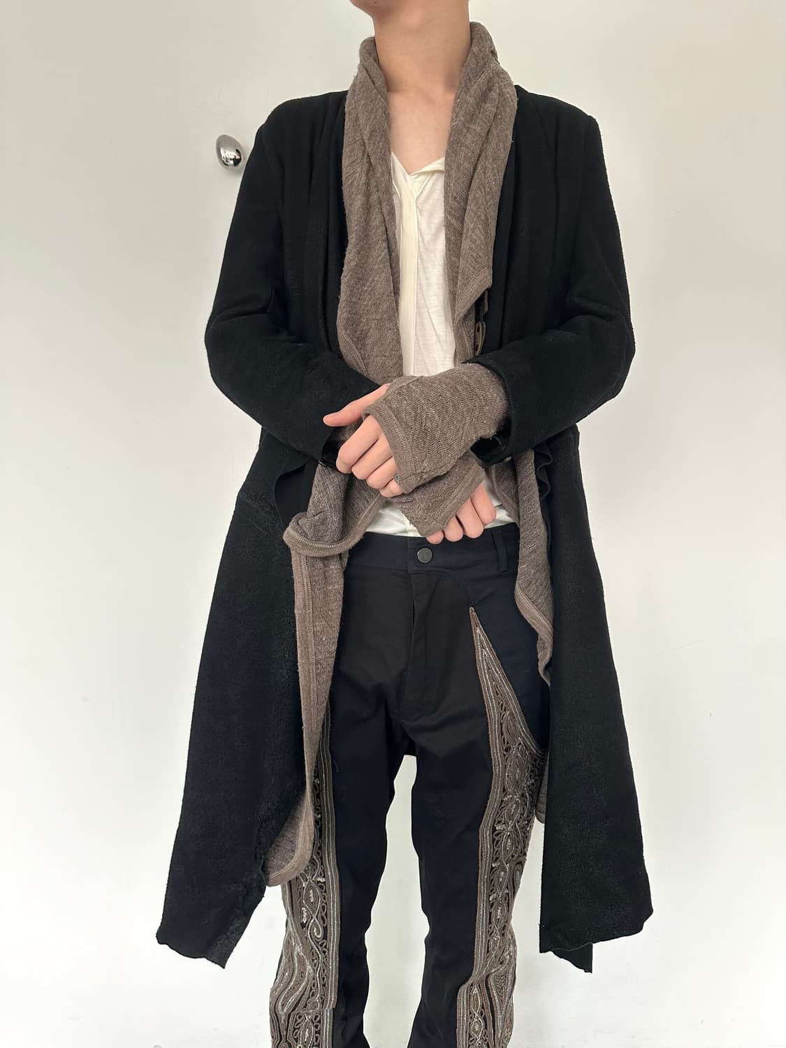 아이작 세럼 디어스킨 드레이프 레더 자켓 상품이미지3