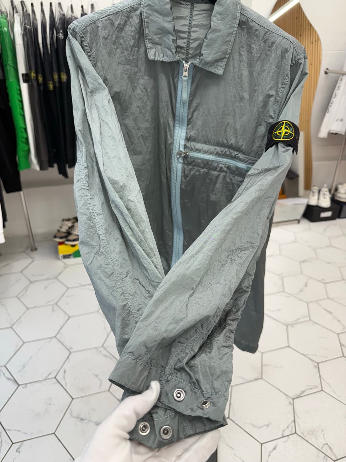 [XL] 스톤아일랜드 나일론 메탈 오버셔츠 상품이미지4