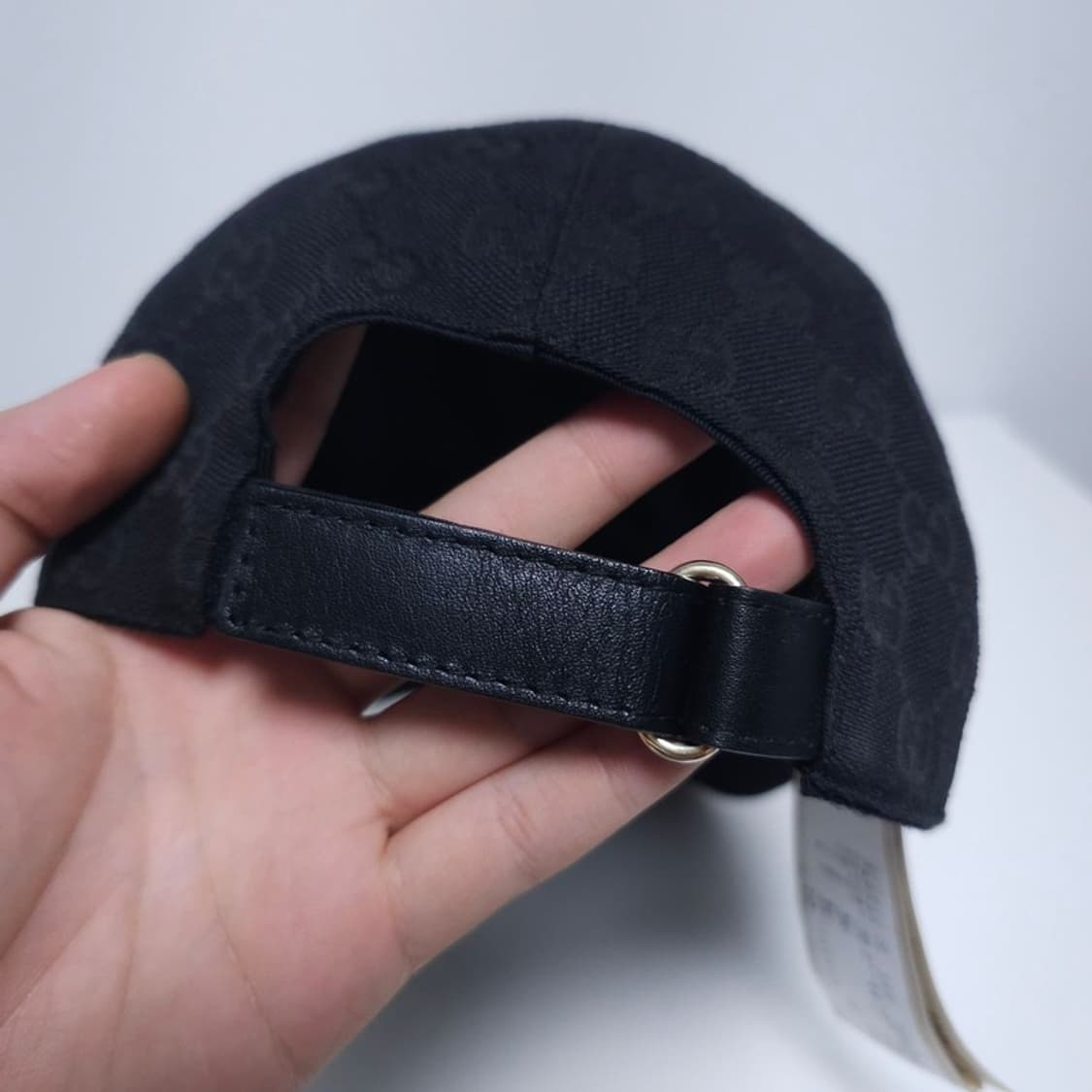 구찌 자카드 GG로고 모자 블랙  L 상품이미지4