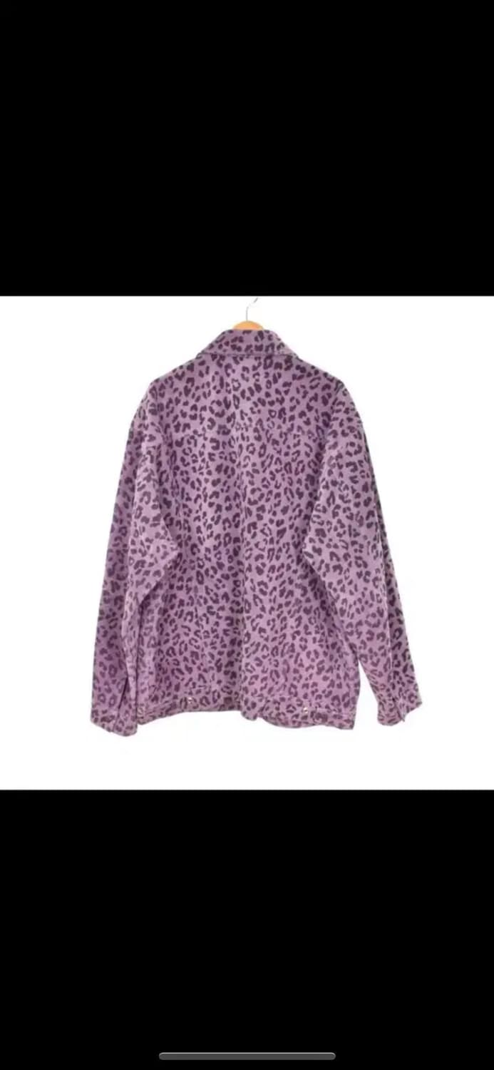 와코마리아 레오파드 스웨이드 트러커자켓L판매 소가죽 택보유중 상품이미지3