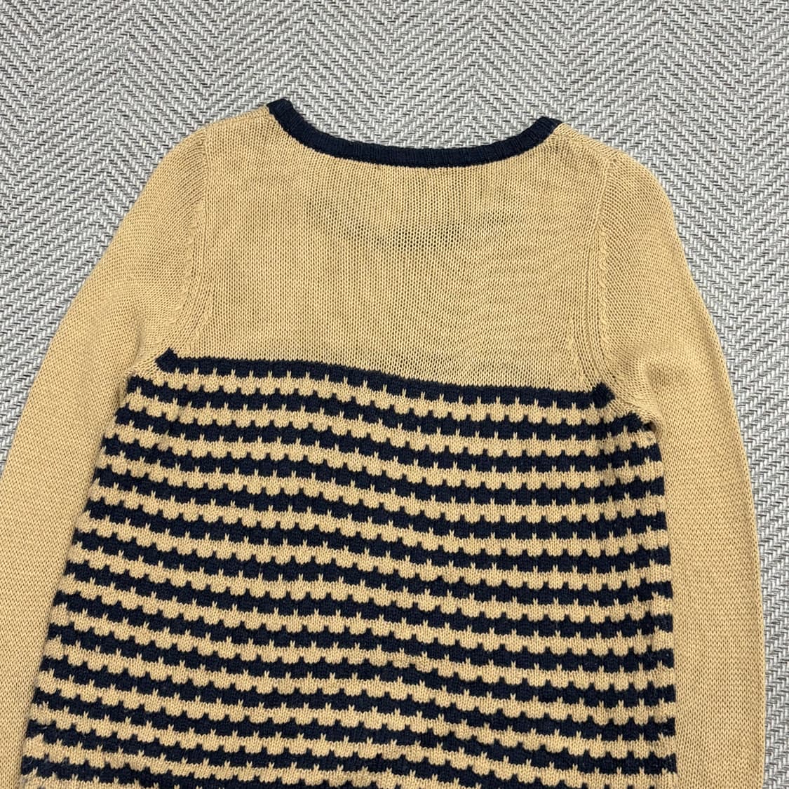 빔즈하트 단가라 니트  v1601  상품이미지4