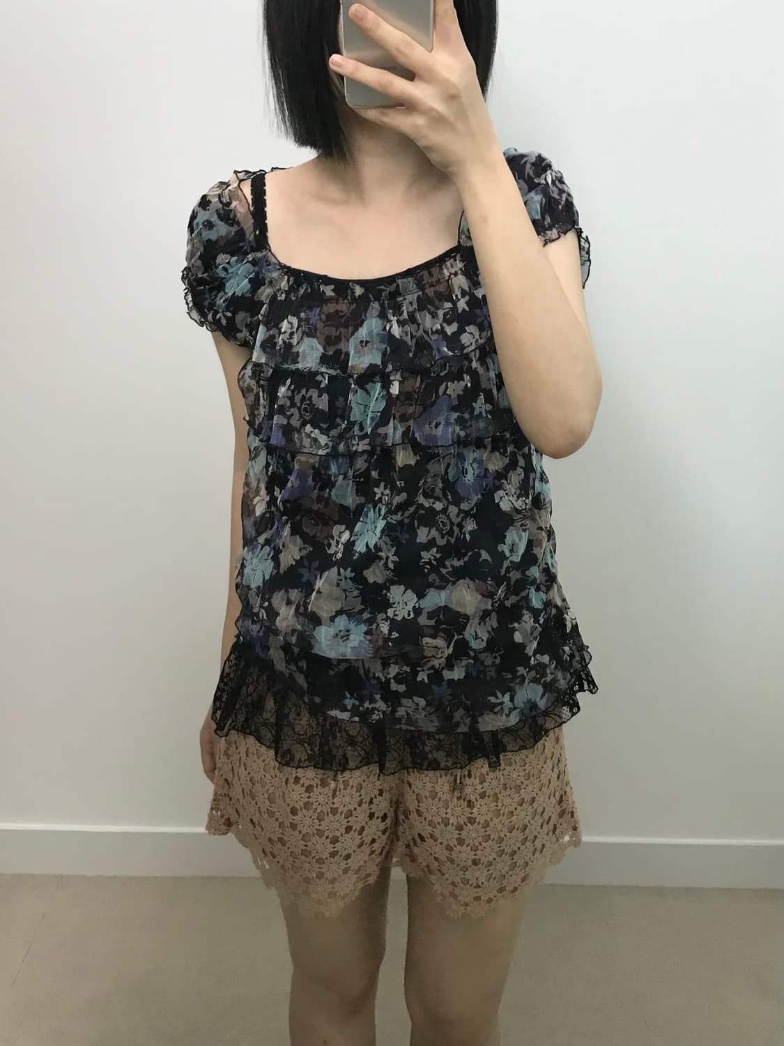 빈티지 크로쉐 숏 팬츠 상품이미지2