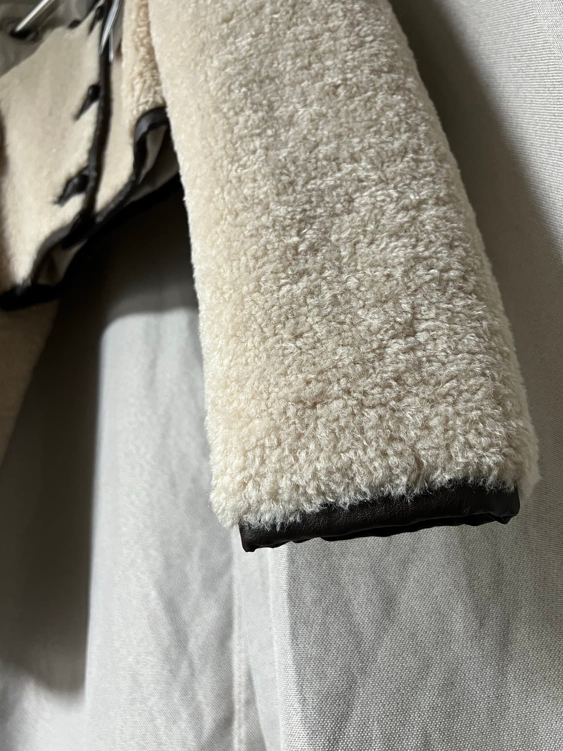 새상품/구할수없는/약30%저렴)시어링크롭자켓-아이보리/ 인스턴트펑크 상품이미지8