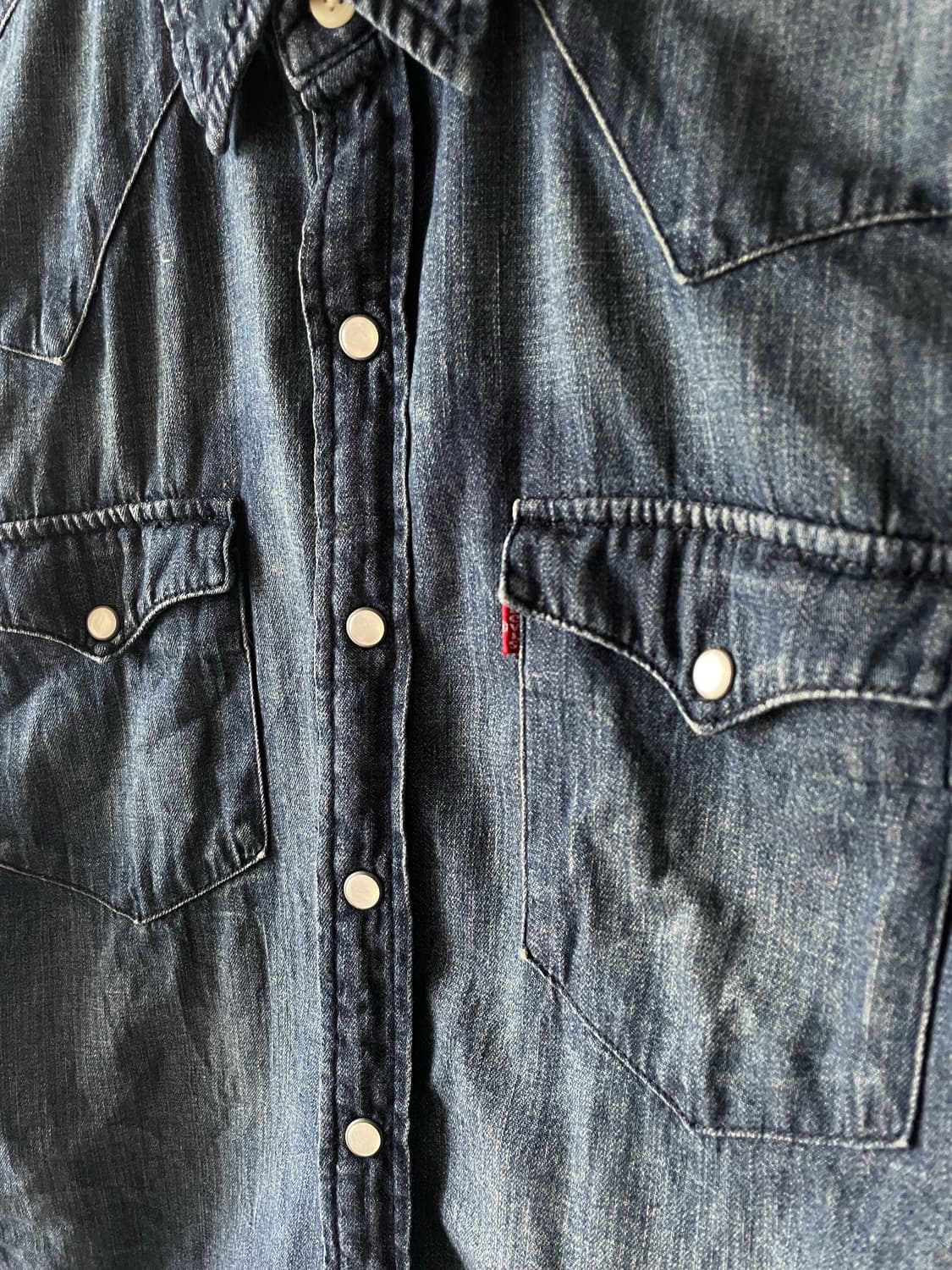 Vintage Levi's Denim 웨스턴셔츠 상품이미지3