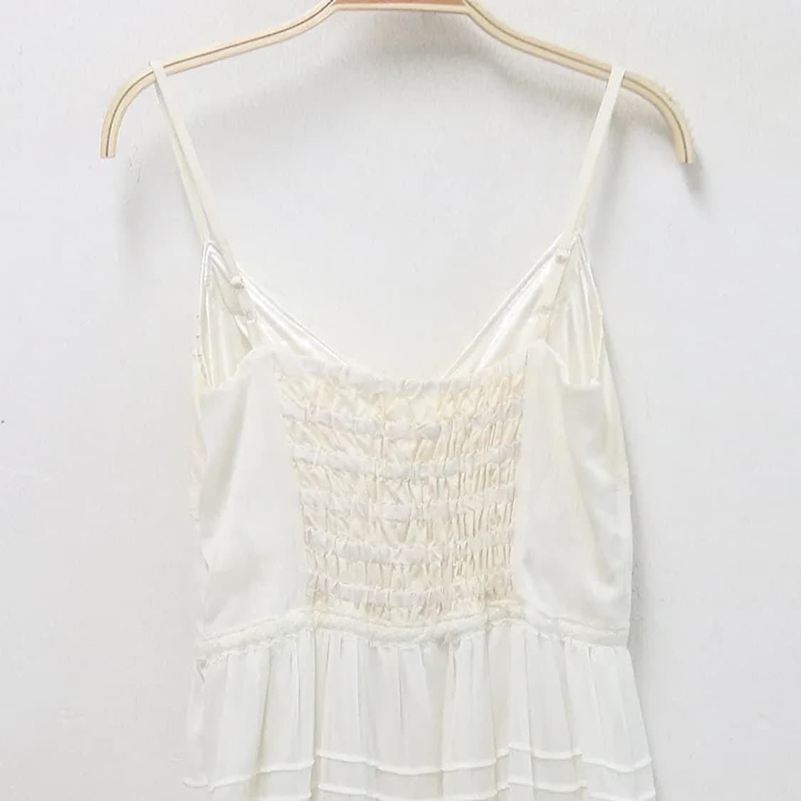 BE RADIANCE 실크 뷔스티에 스모크 밴딩 끈원피스 66311 상품이미지6