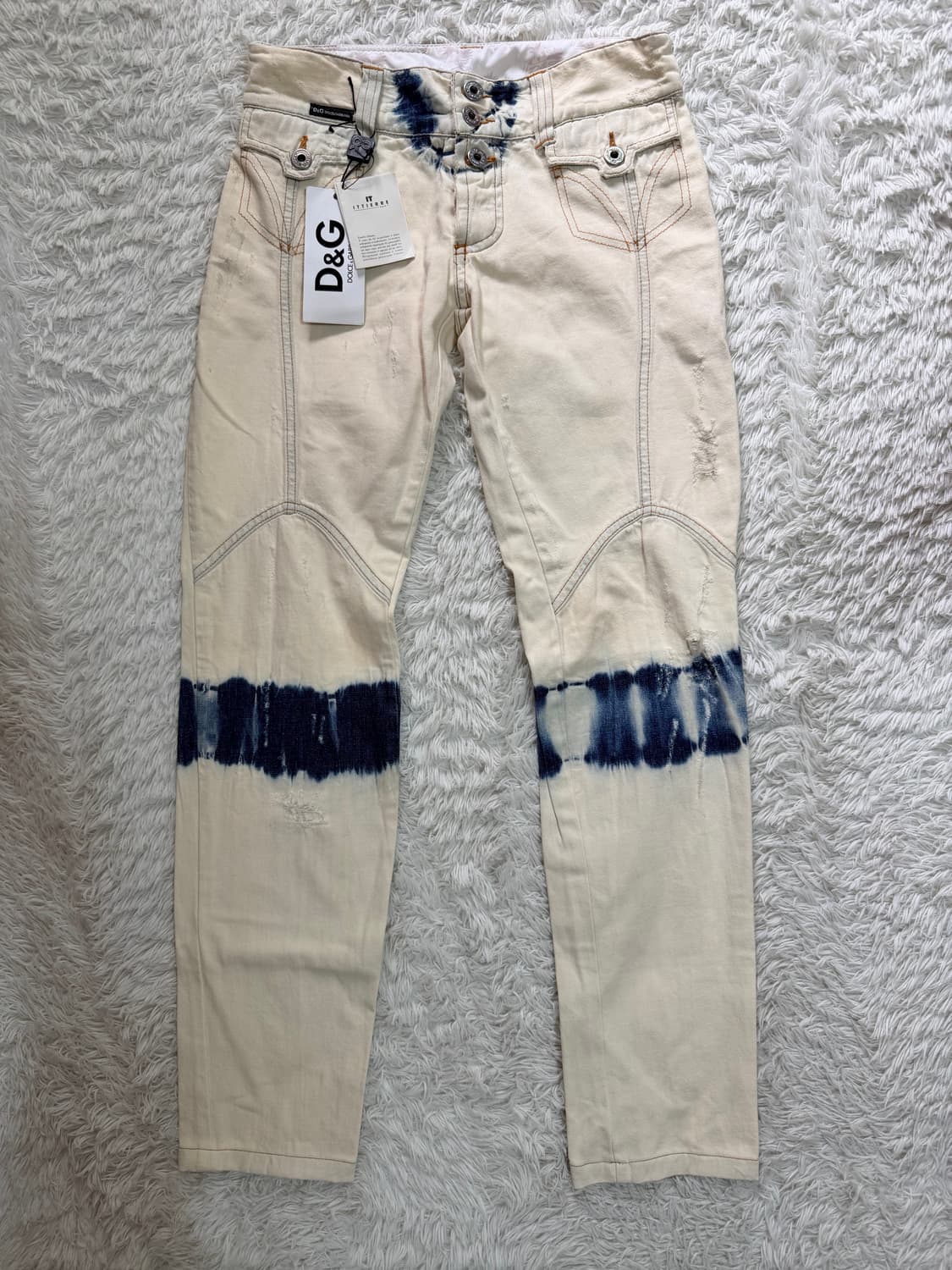 [Dolce & Gabbana] 빈티지 다이 테일러드 데님 팬츠 (D&G 상품이미지5