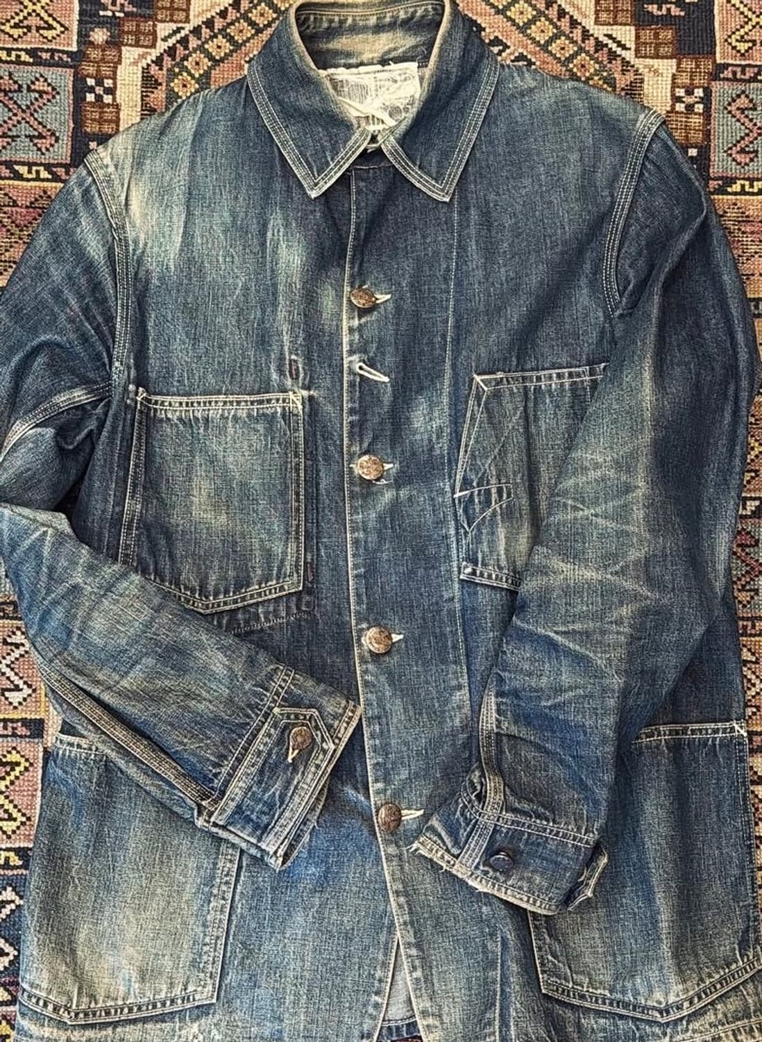 프리휠러스 아이언올즈 Lot 100 DENIM 워크자켓 오더 상품이미지2