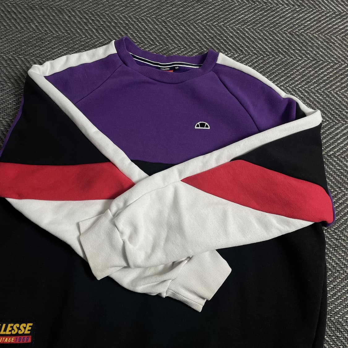 90s 엘레쎄 캐주얼 배색 스웻 셔츠 y3924 상품이미지5