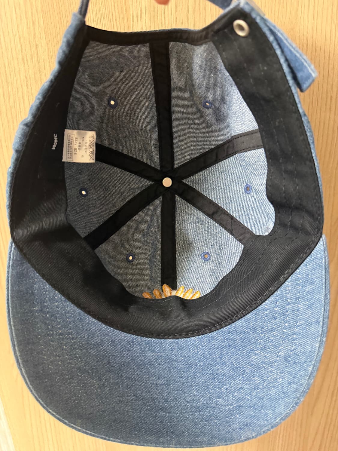 슬로건 패널 캡 _INDIGO  상품이미지2