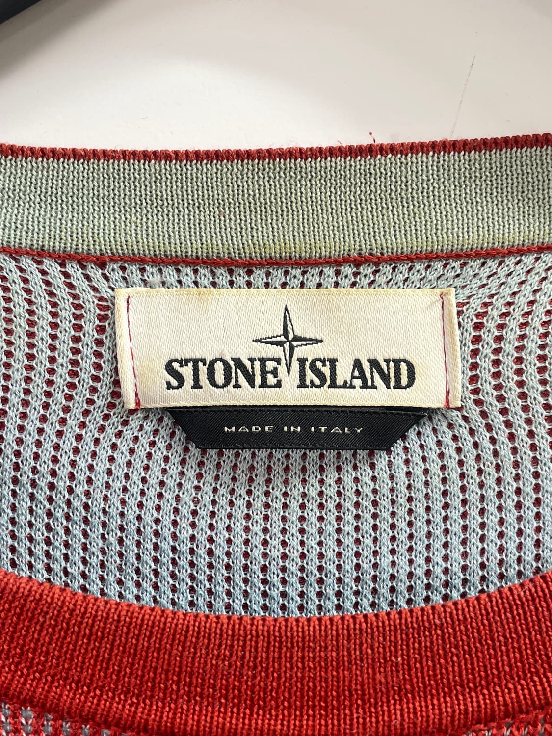 스톤아일랜드 와펜 투톤 니트 (on.637)   상품이미지5