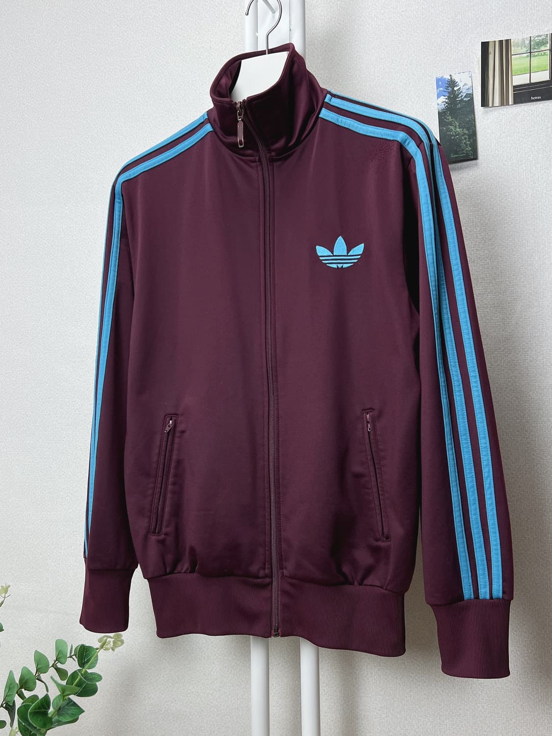 아디다스 파이어버드 트랙탑 져지 마룬 버건디 M 상품이미지3