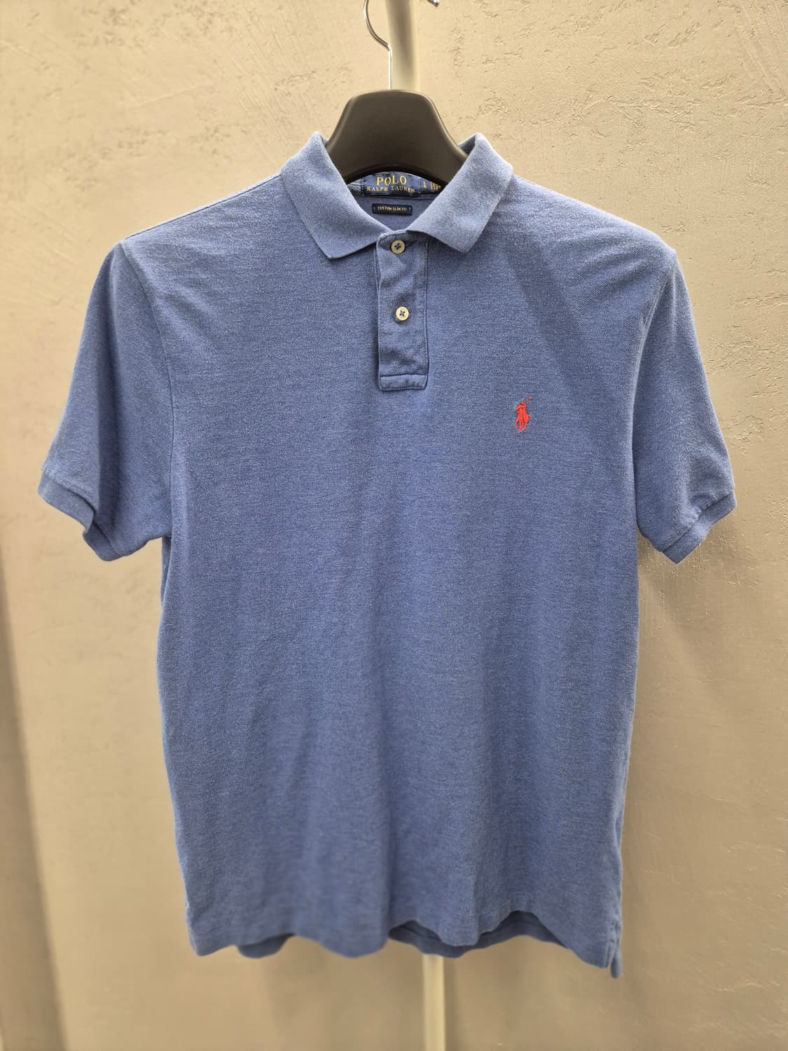 폴로 랄프로렌 커스텀 핏 카라티 블루 L 상품이미지2