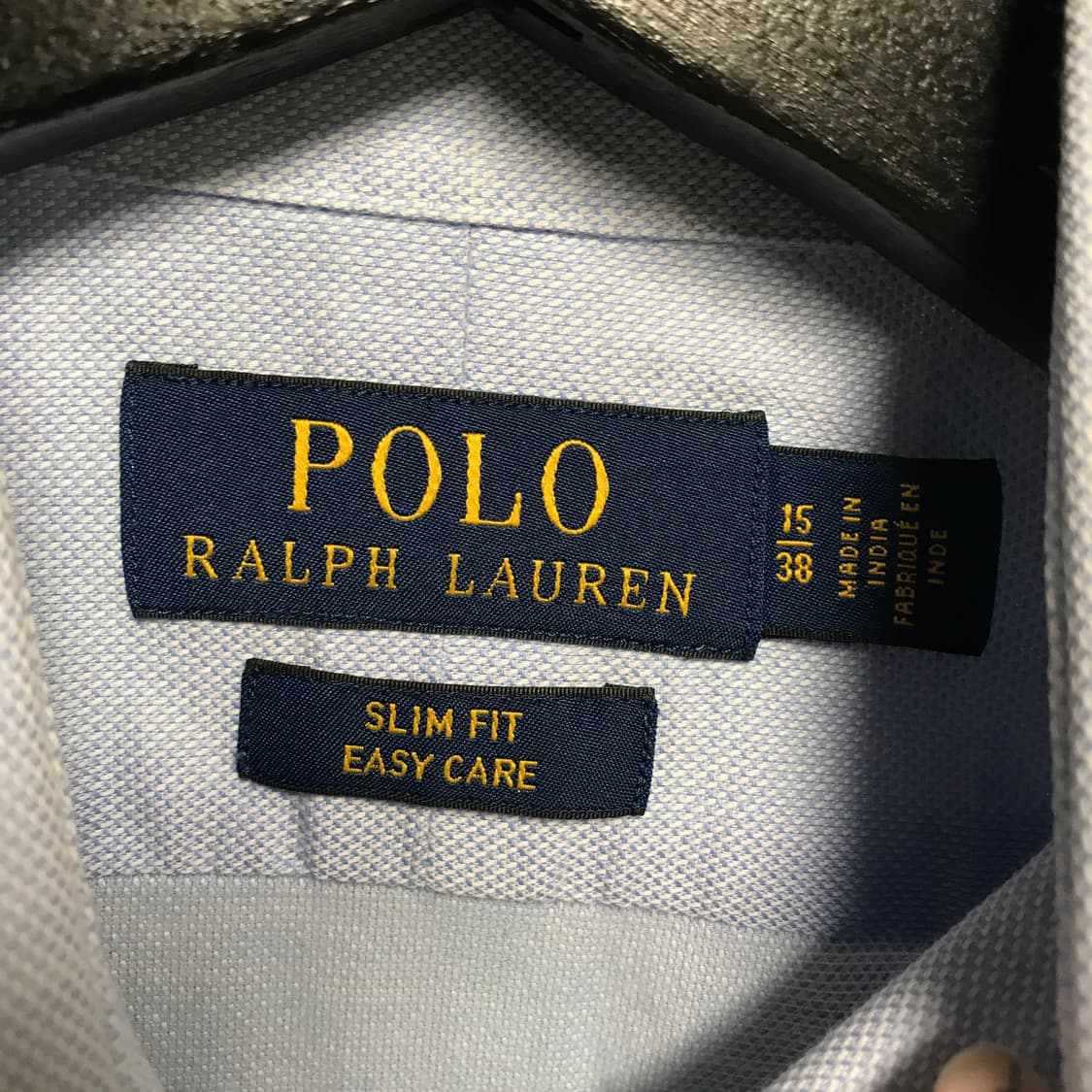 폴로 랄프로렌 솔리드 셔츠 블루 15/38 상품이미지4