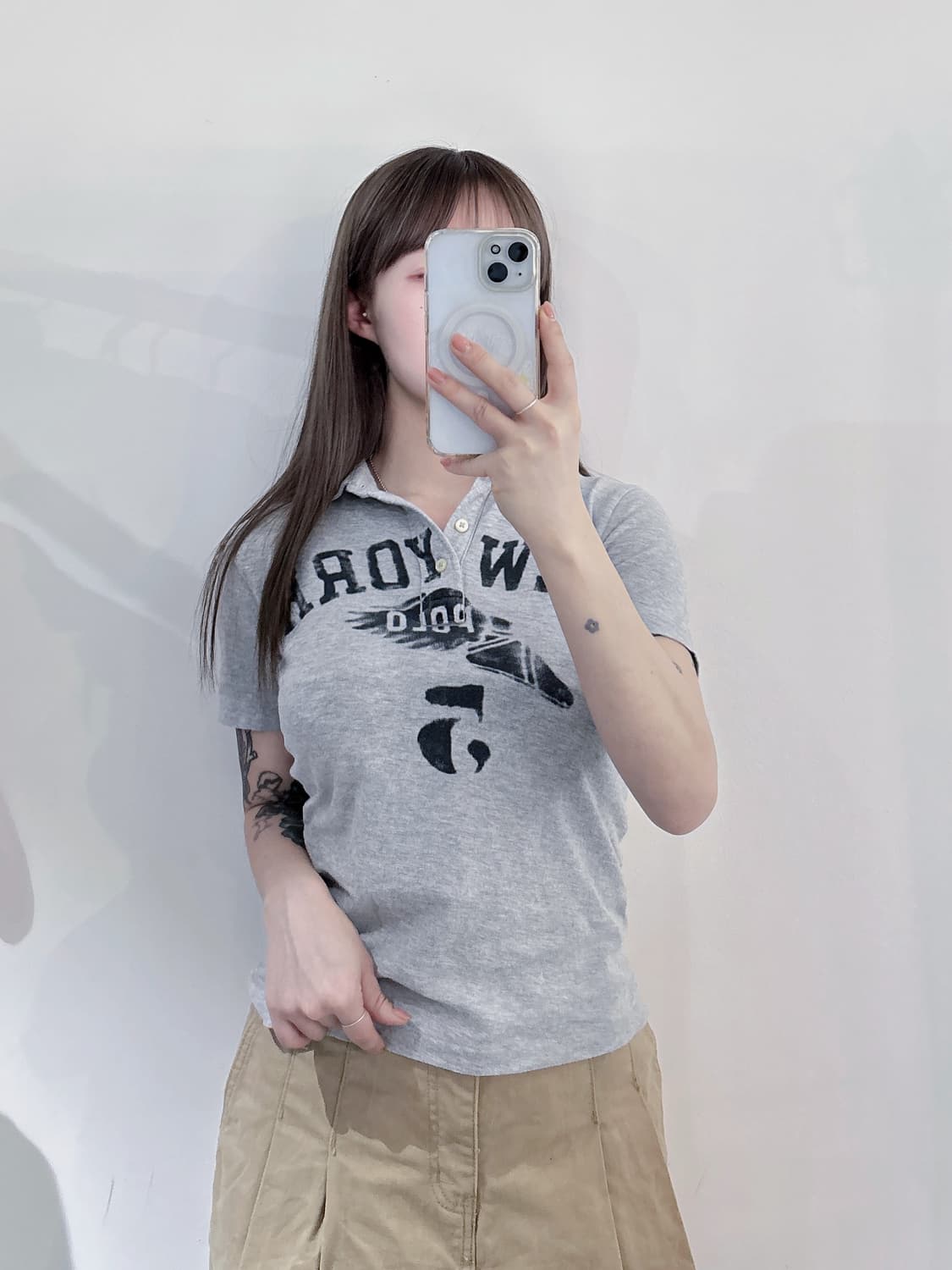 폴로랄프로렌 그레이 반팔 카라티 상품이미지1
