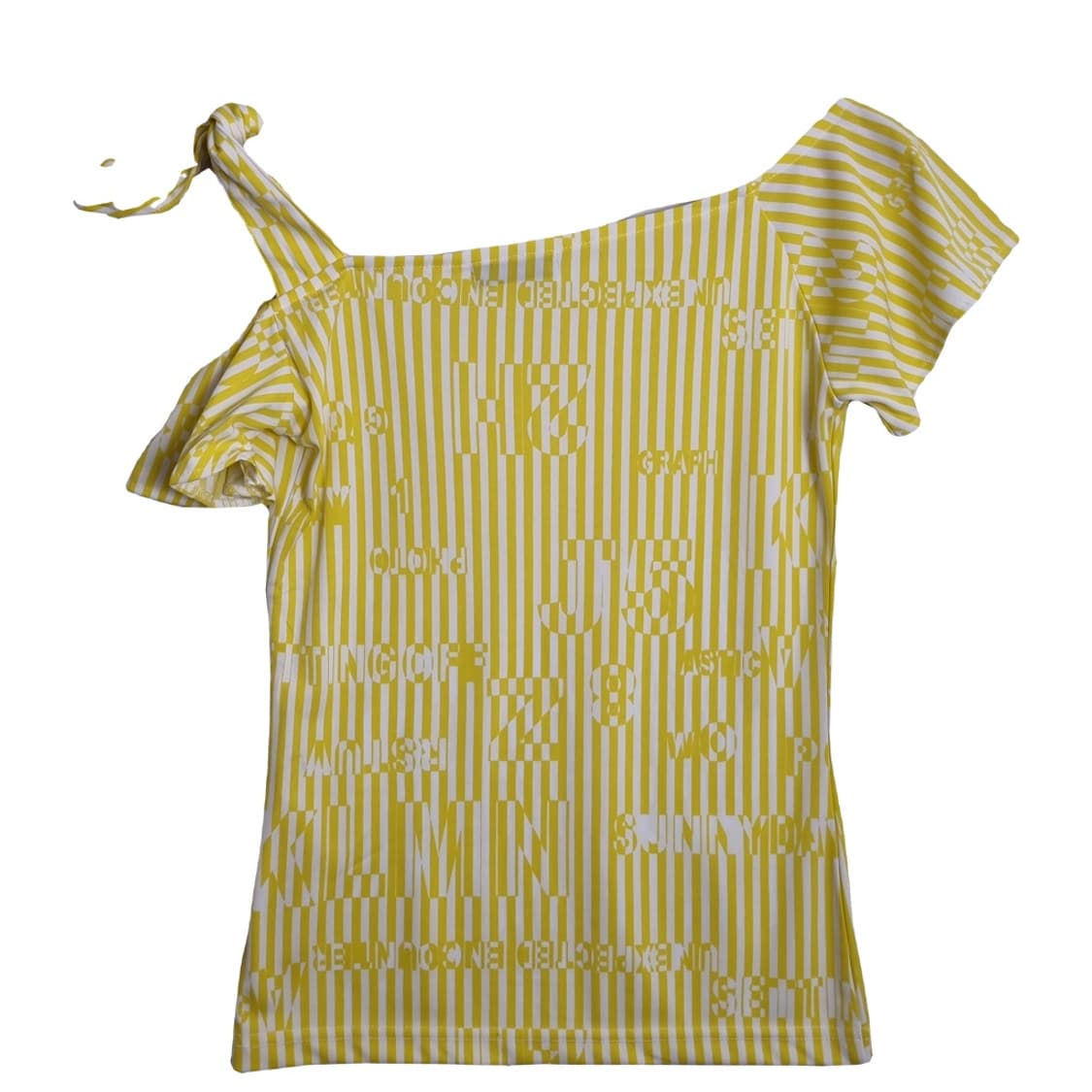 CAROLL 옐로우 언밸런스 반팔 티  상품이미지2