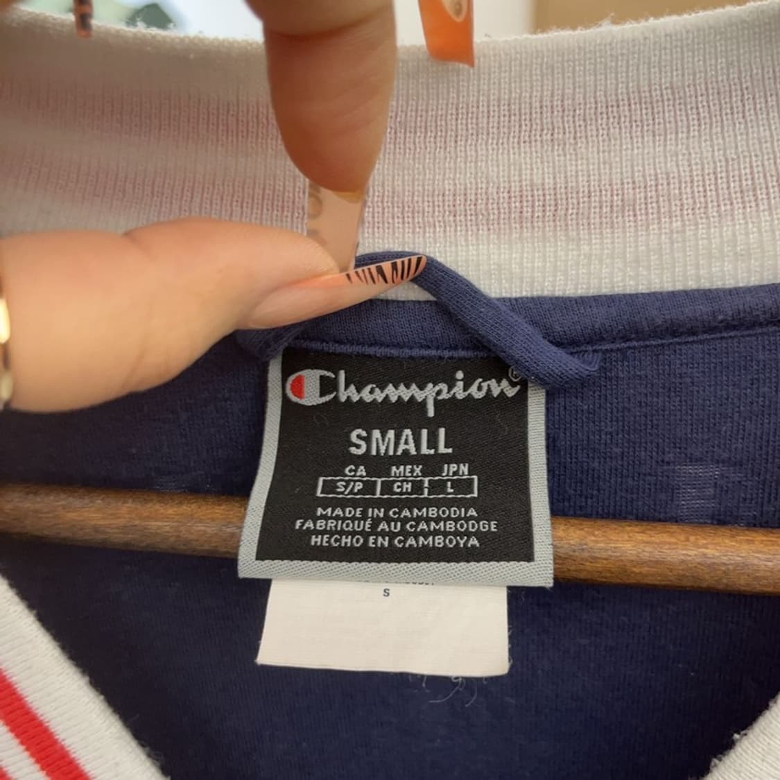 챔피온 올드스쿨 크롭 테리 번아웃 벨벳 집업 S C08223 상품이미지5