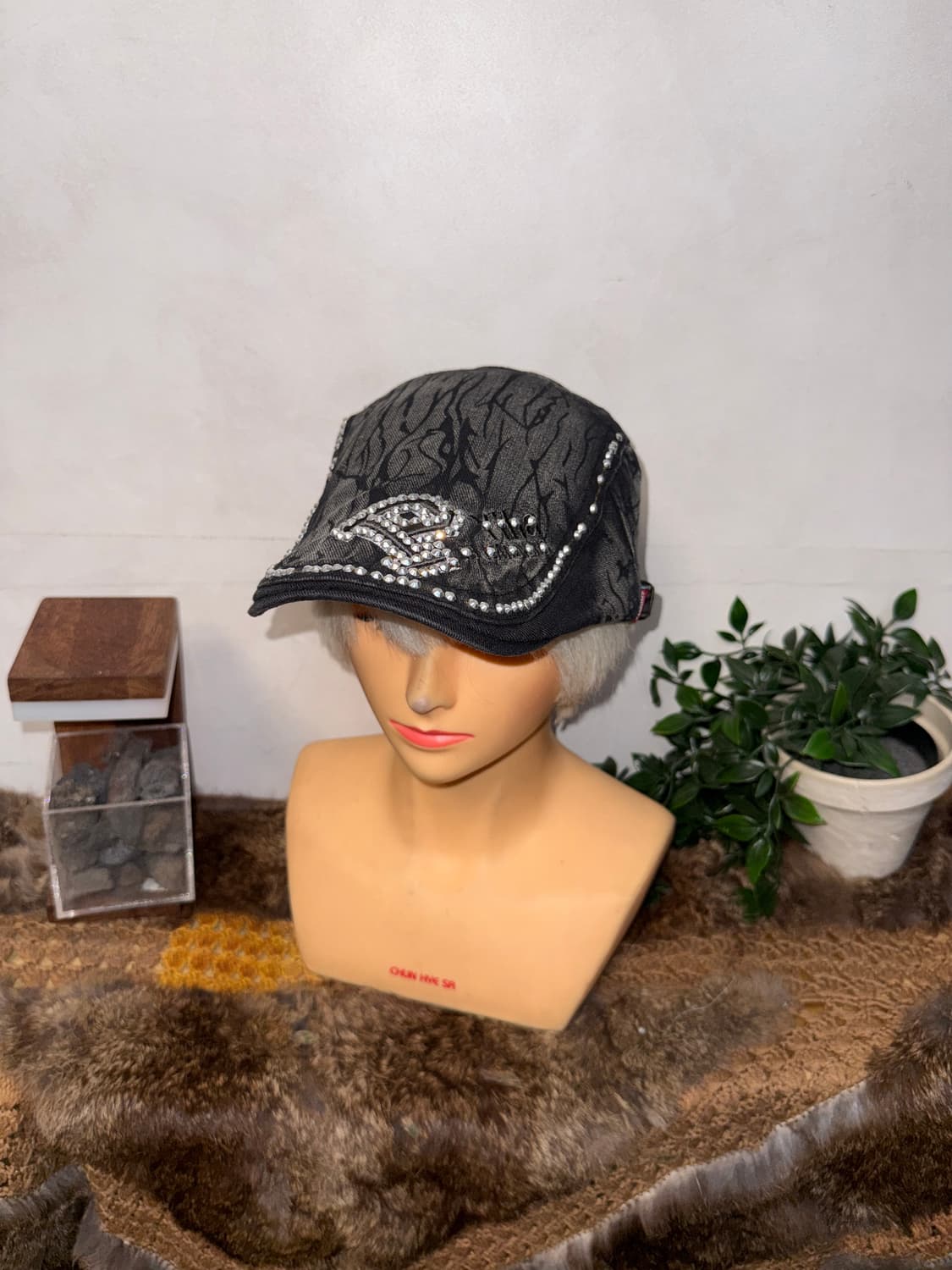 Washing black denim crack hunting cap 상품이미지2