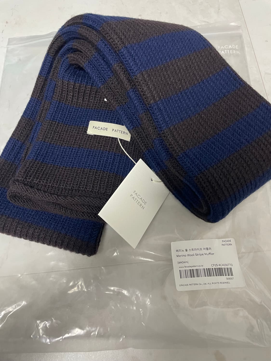 파사드패턴 Merino Wool Stripe Muffler 상품이미지8