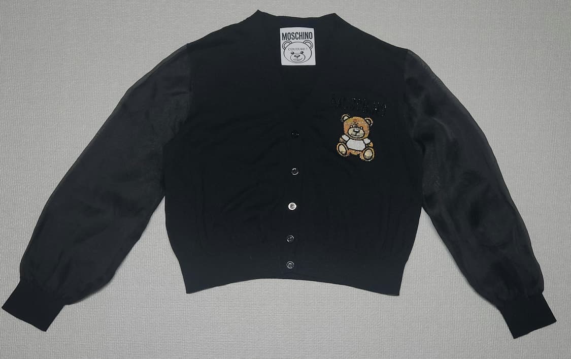 (정품) Moschino 비쥬 테티베어 블랙 가디건(90) 상품이미지4