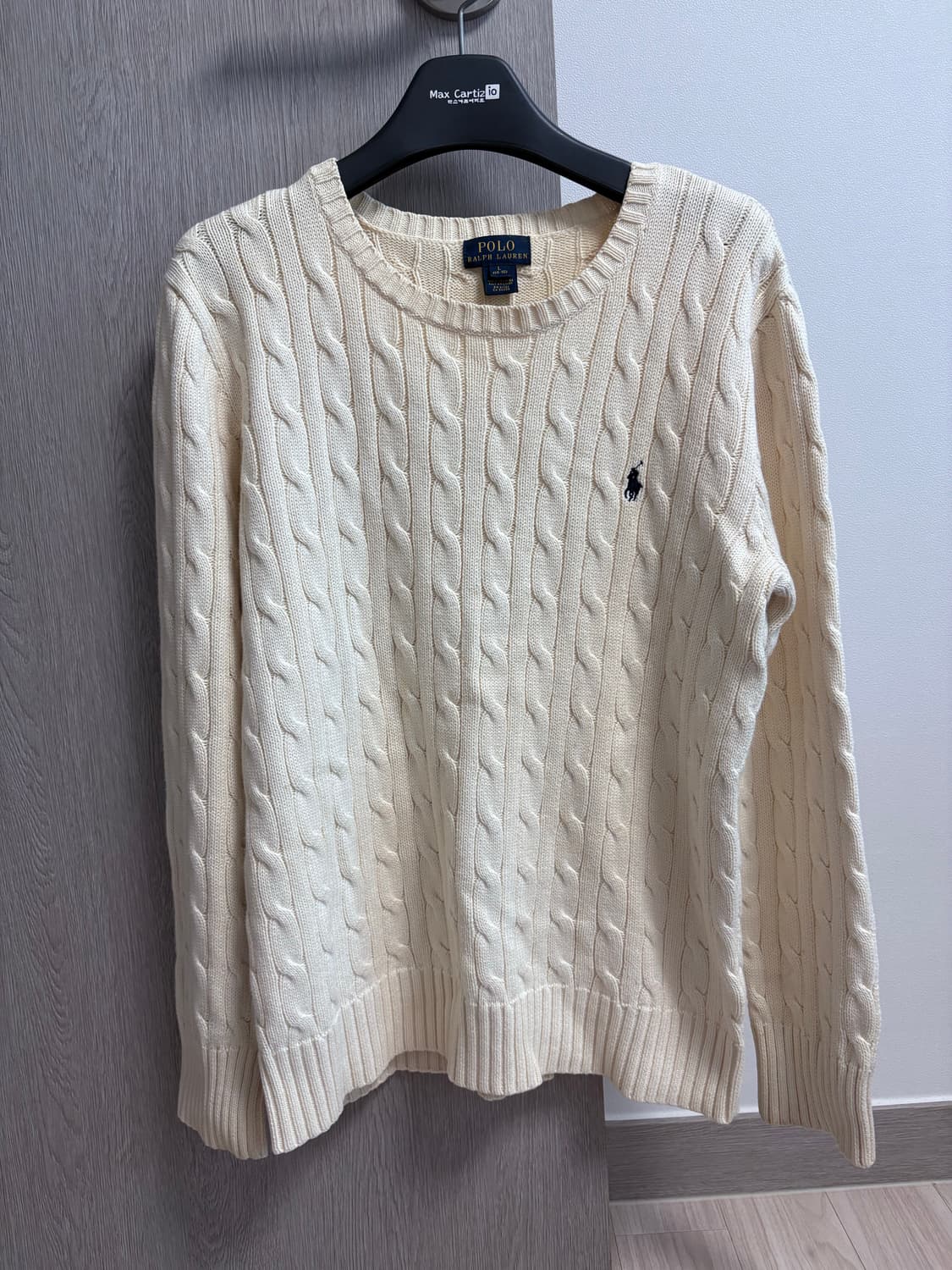 폴로 꽈배기 니트 상품이미지1