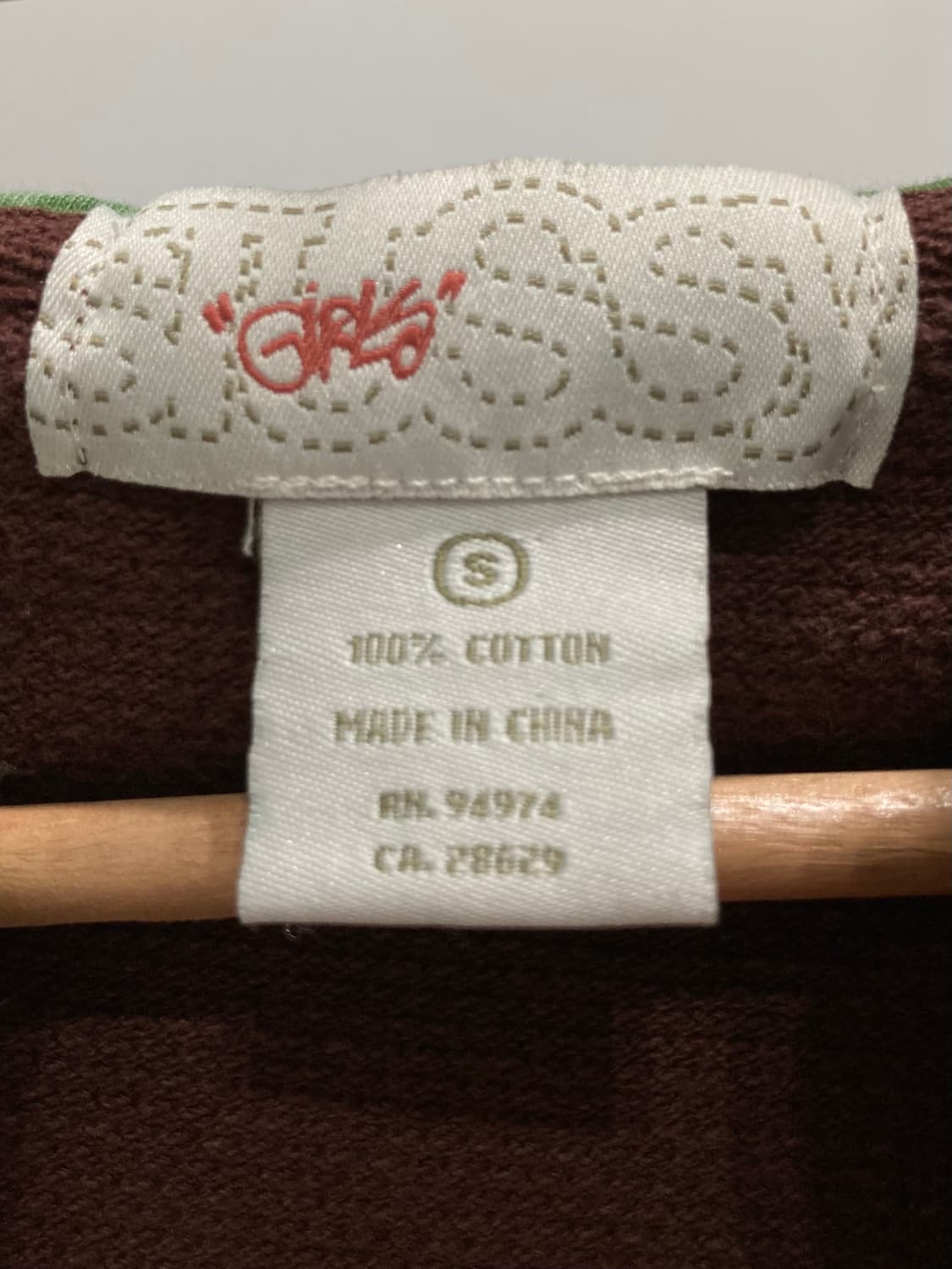 00s stussy 스투시 아치로고 브라운 후드 집업 상품이미지3