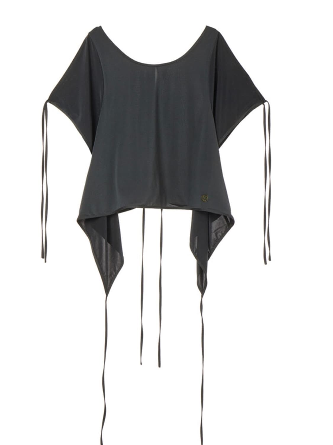 오픈와이와이 STRING MULTI WAY BLOUSE, CHARCOAL 상품이미지3